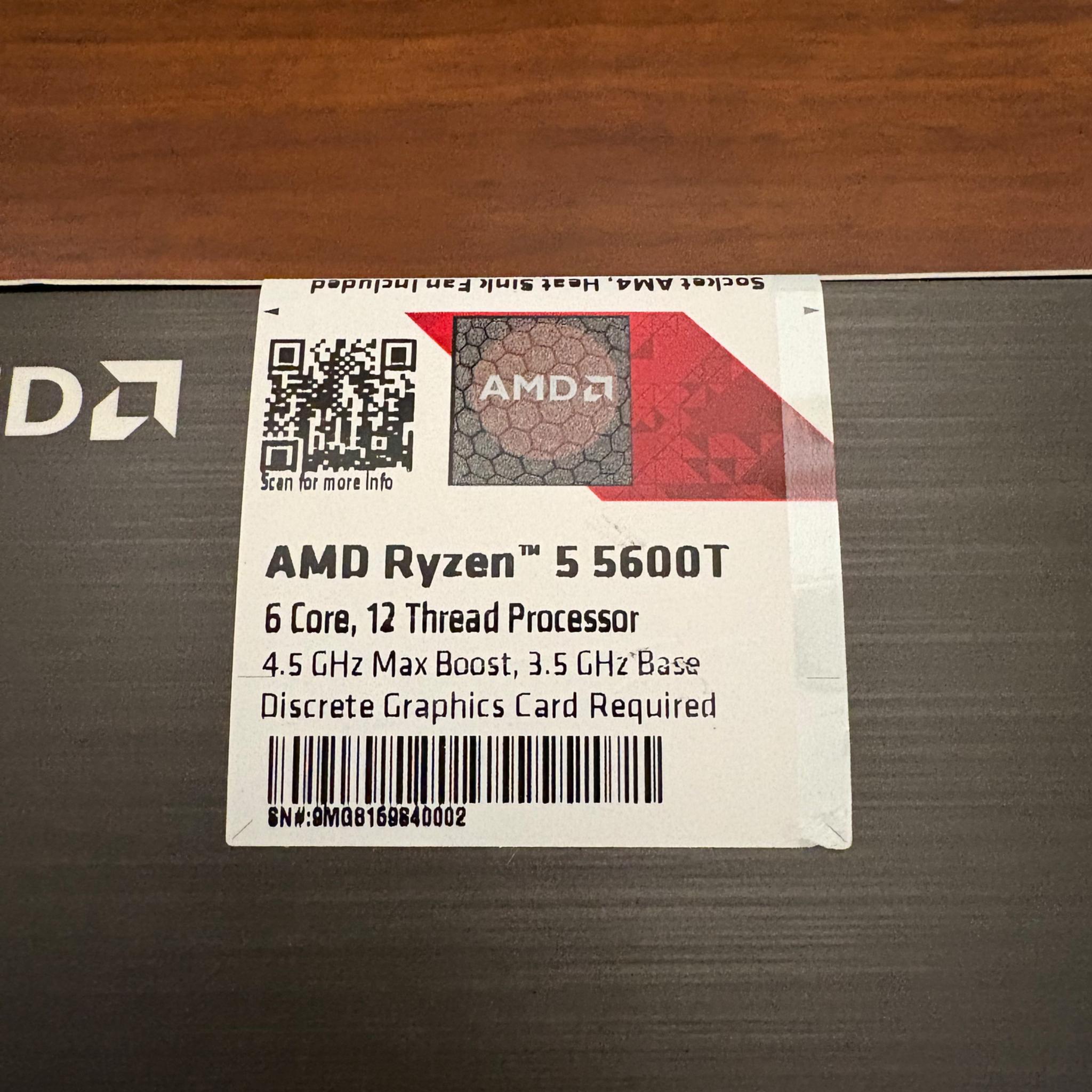 NEW Ryzen 5 5600T 6 Core CPU