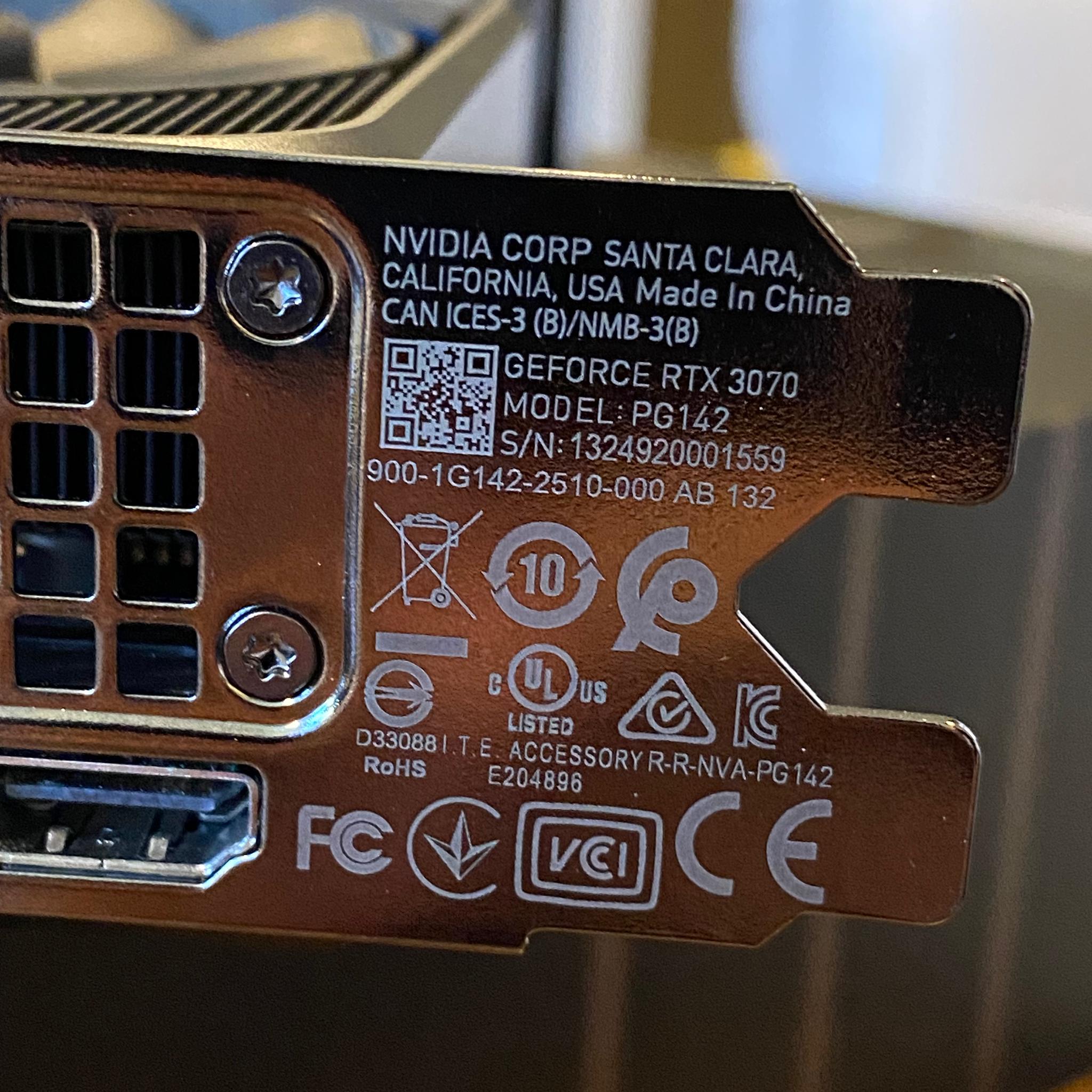 Nvidia RTX 3070 Founders Edition