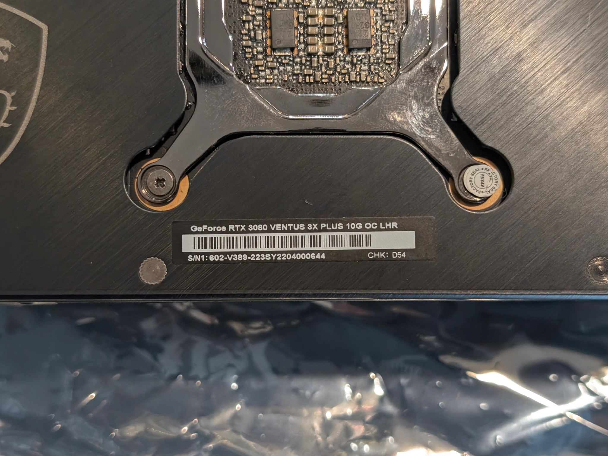 MSI VENTUS 3X PLUS OC GeForce RTX 3080 10GB LHR