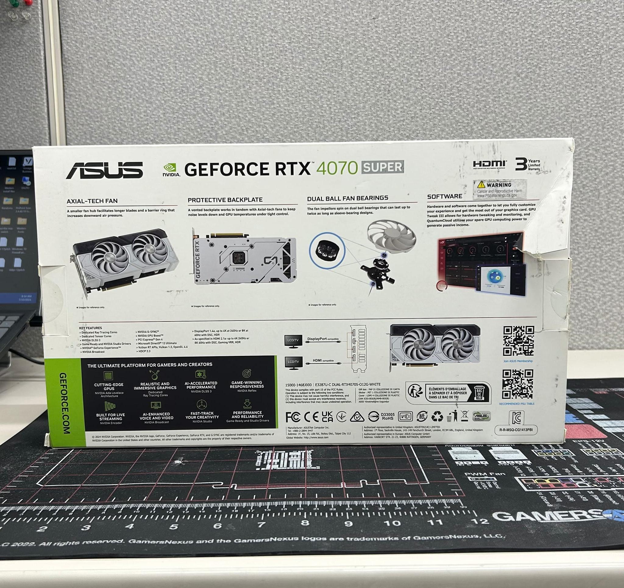 Asus Dual RTX 4070 Super OC (White)