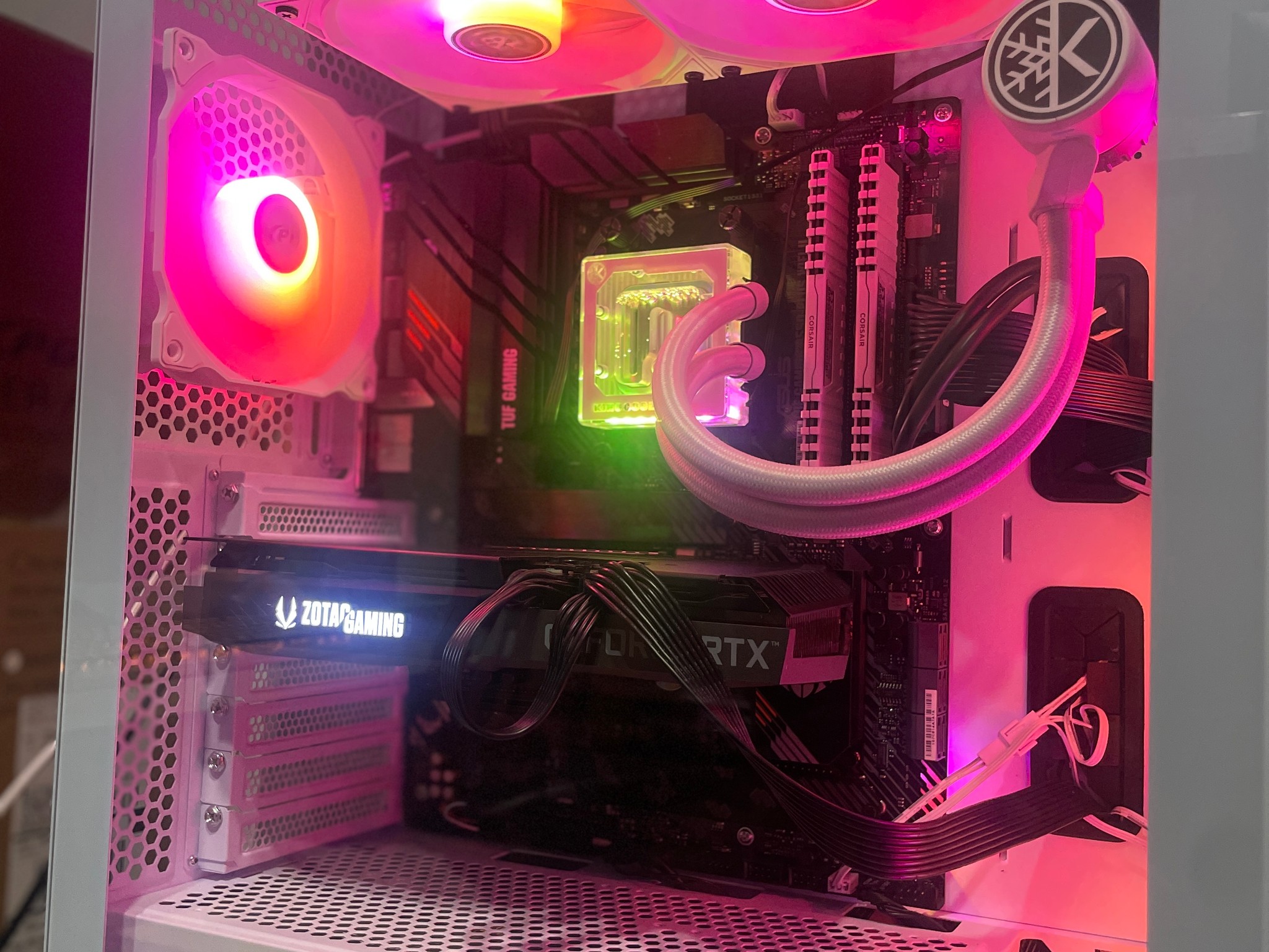 🥶🧊 White Walker 3070 Gaming PC – Ryzen 5 5600X | 32GB RAM | 1TB NVMe
