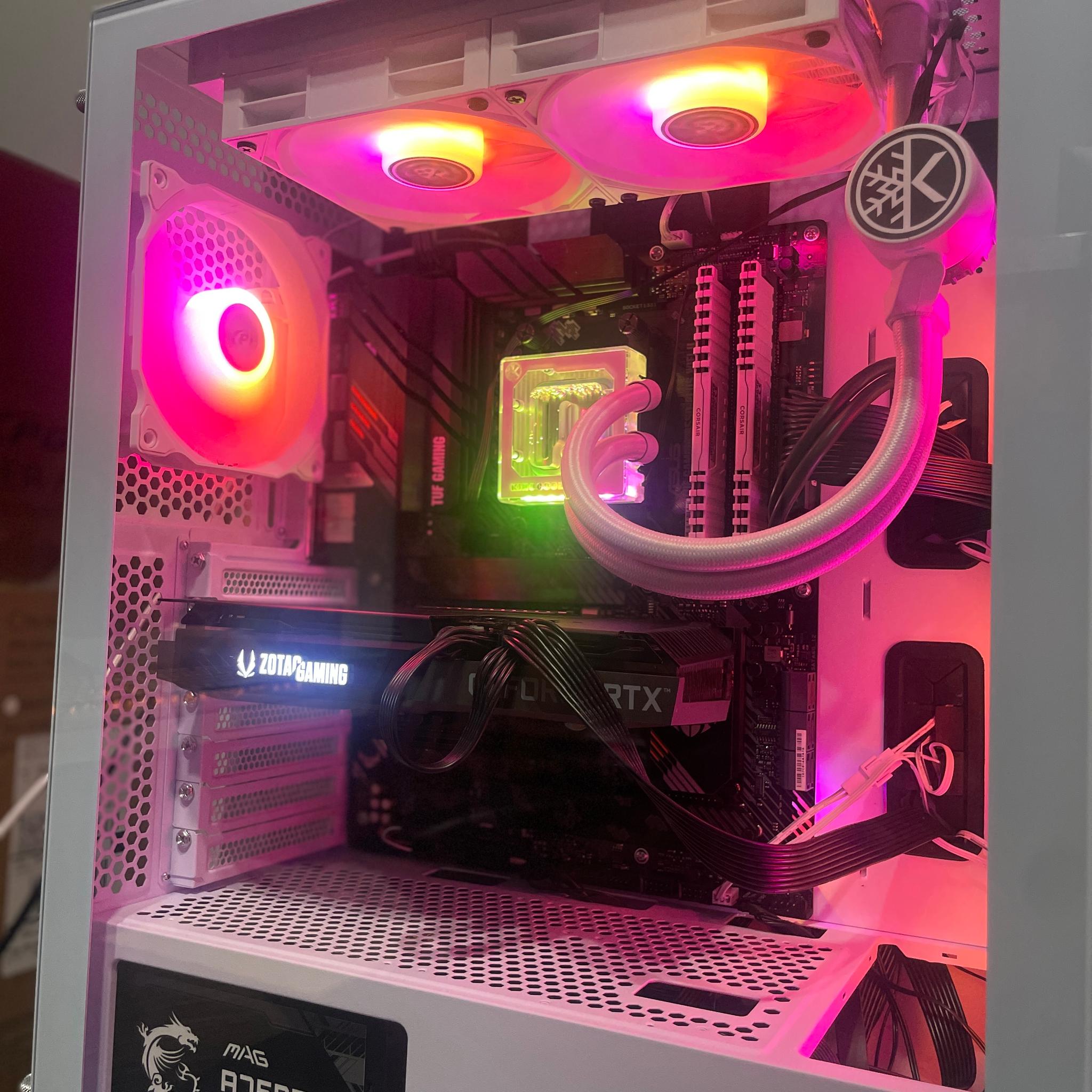 🥶🧊 White Walker 3070 Gaming PC – Ryzen 5 5600X | 32GB RAM | 1TB NVMe