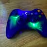 Custom clear blue Xbox 360 controller - Hall effect - LEDs - RESTORED