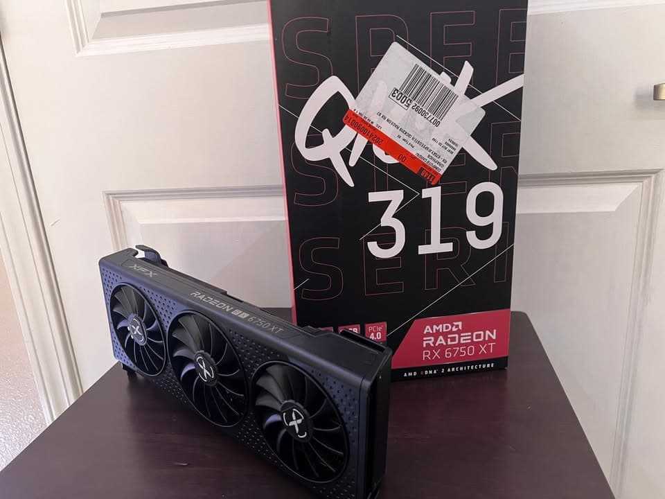 Used XFX QICK 319 RX 6750 XT 12GB