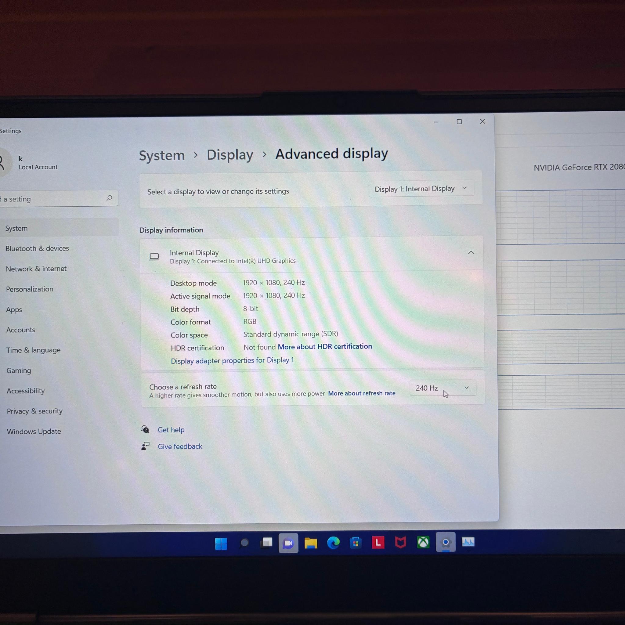 240hz 16" Lenovo Legion with a 2080 Super (near perfect condition in original box)