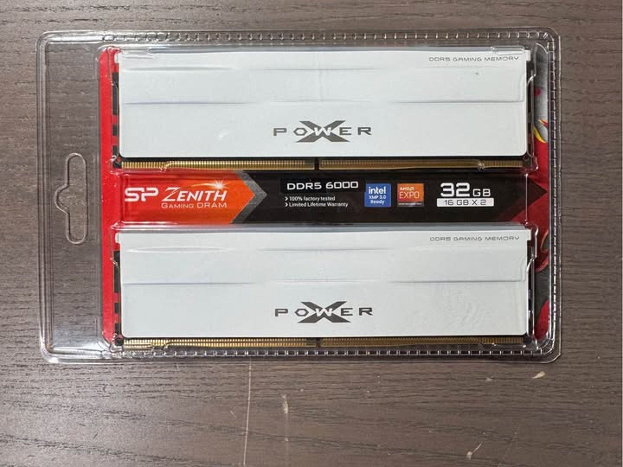 32GB SILICON POWER DDR5 ZENITH WHITE (2x16GB) 6000 MHZ CL30-38-38-96 1.35V