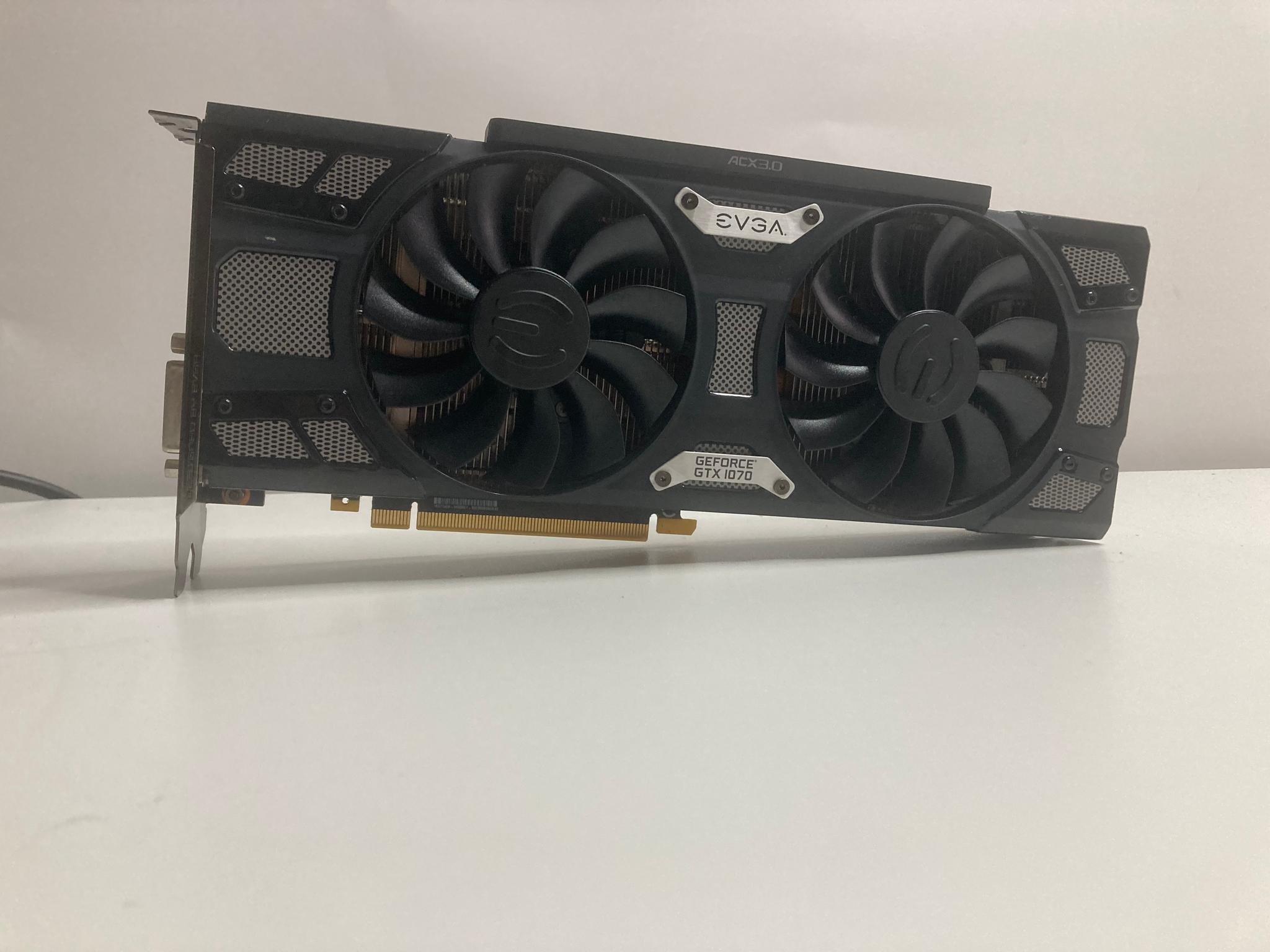 EVGA GTX 1070 SC Black Edition 8GB VRAM
