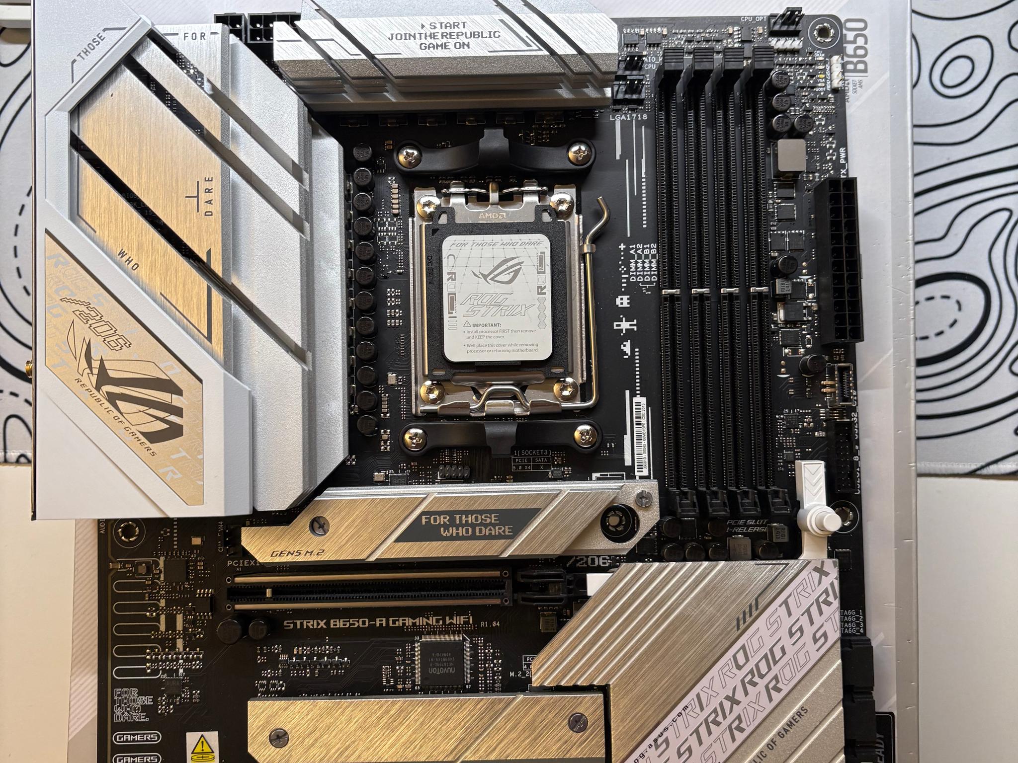 ASUS ROG STRIX B650-A-Gaming Wifi AM5 ATX Motherboard (White)