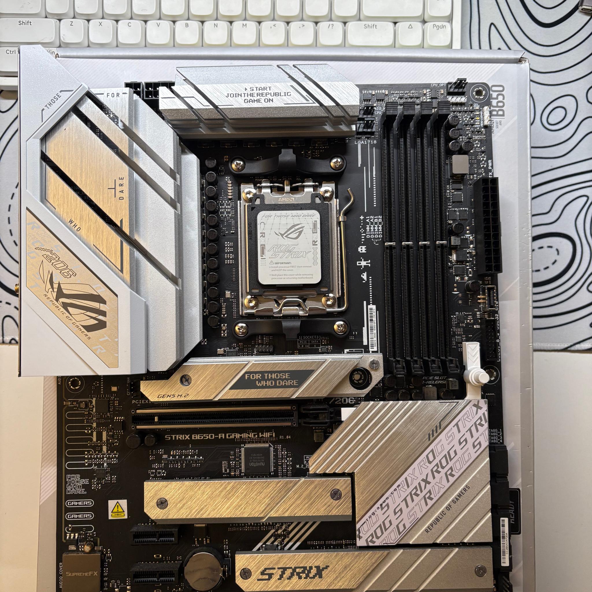 ASUS ROG STRIX B650-A-Gaming Wifi AM5 ATX Motherboard (White)