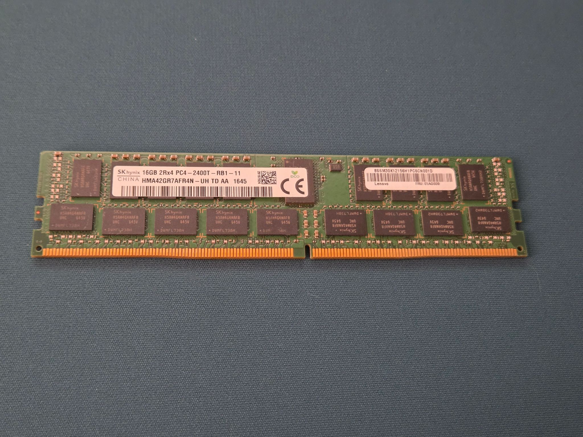 16GB DDR4 ECC Registered Server RAM — SK Hynix 2Rx4 PC4-2400T