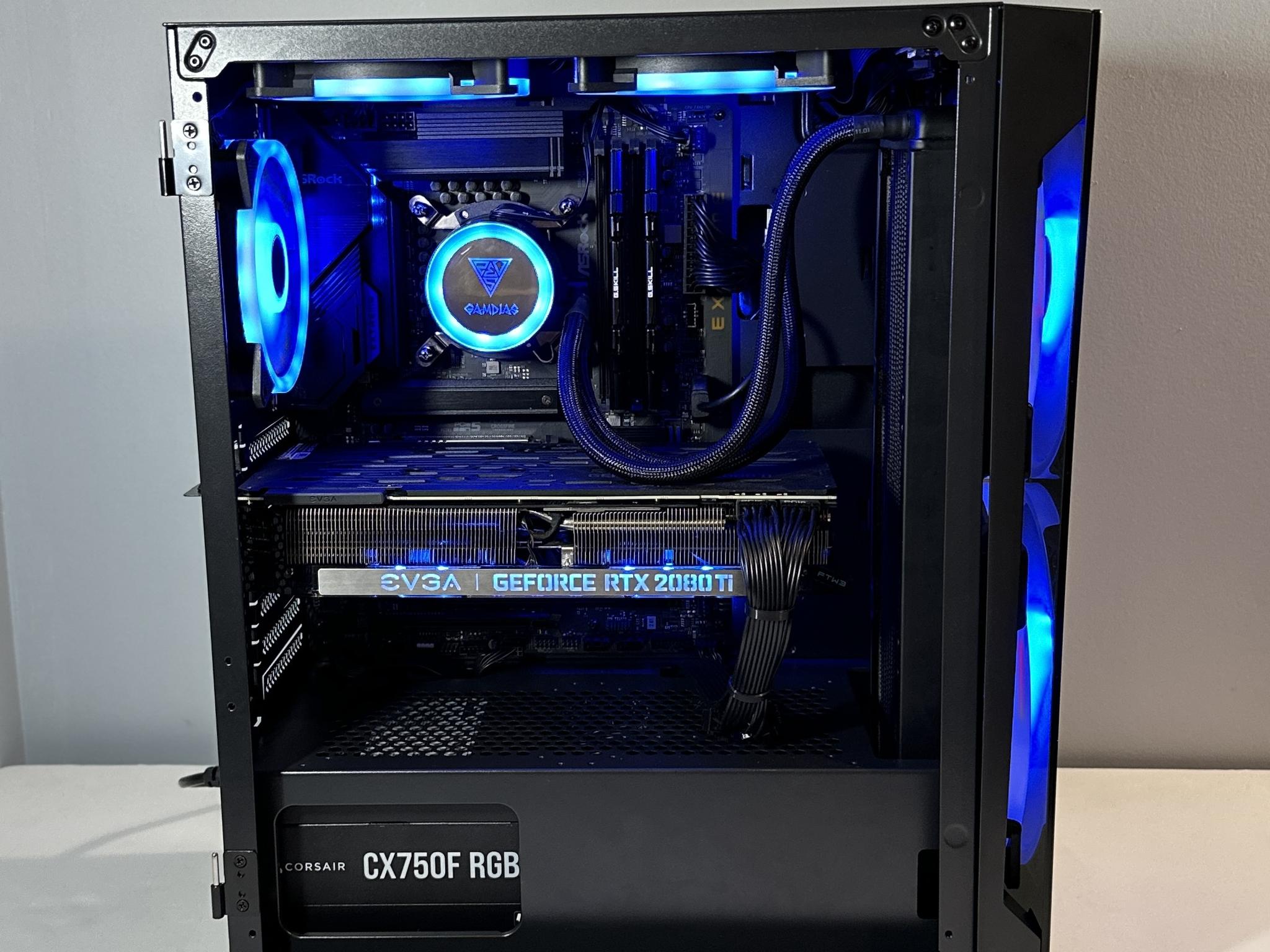 RTX 2080Ti 11GB | INTEL i5-12400F | 32GB RAM | 1TB SSD | Custom RGB Gaming PC WIFI WIN10