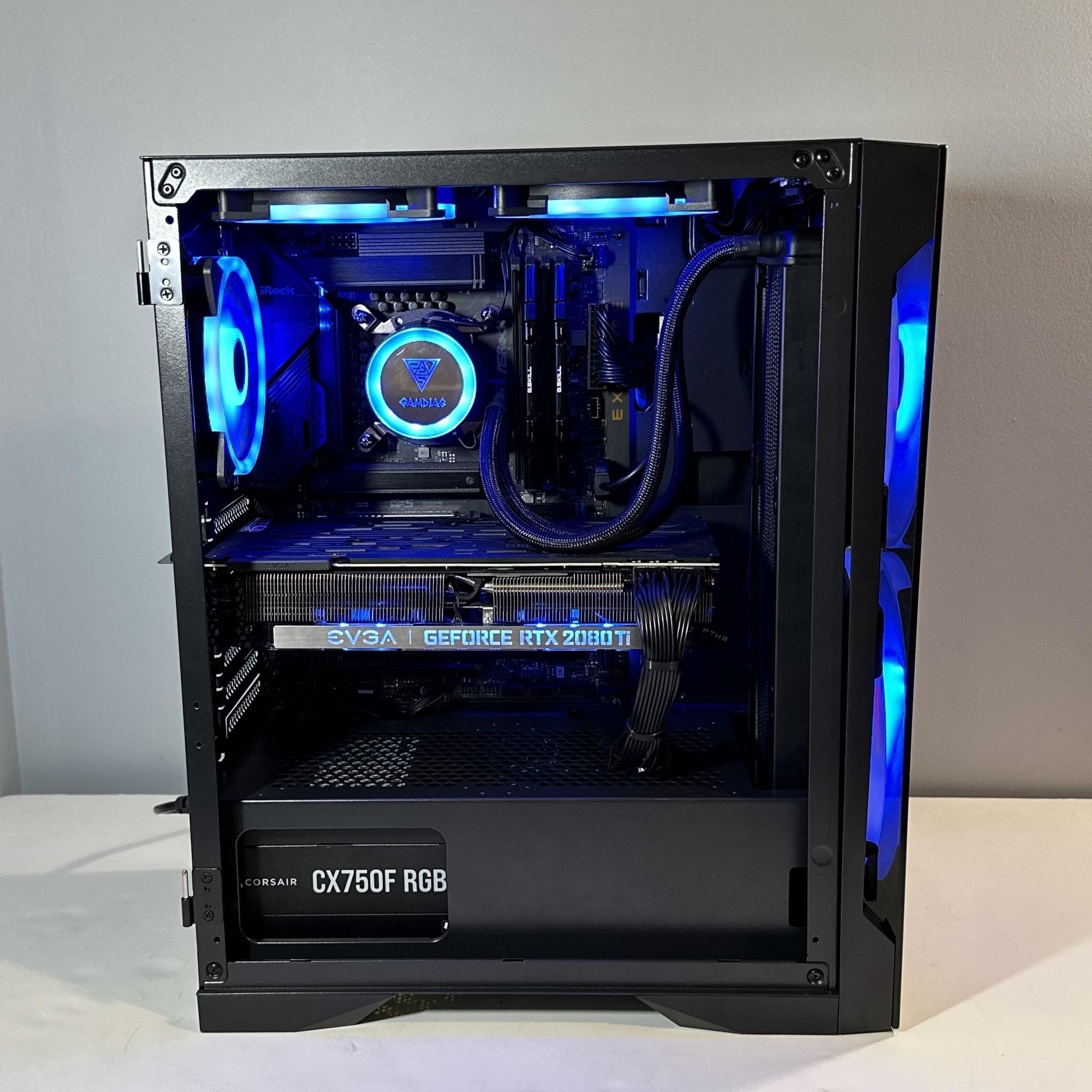 RTX 2080Ti 11GB | INTEL i5-12400F | 32GB RAM | 1TB SSD | Custom RGB Gaming PC WIFI WIN10