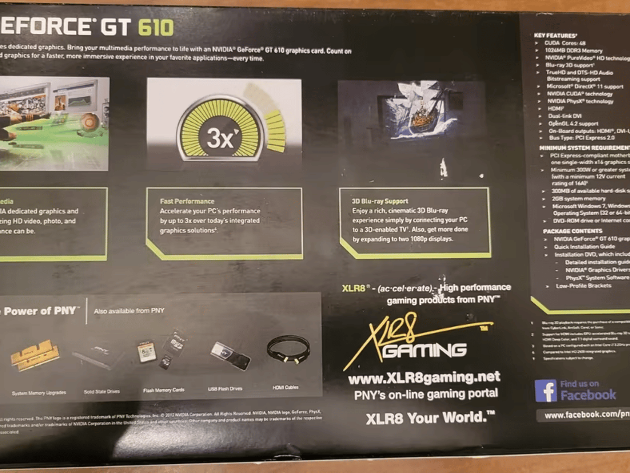 PNY Nvidia GeForce GT 610 1GB DDR3