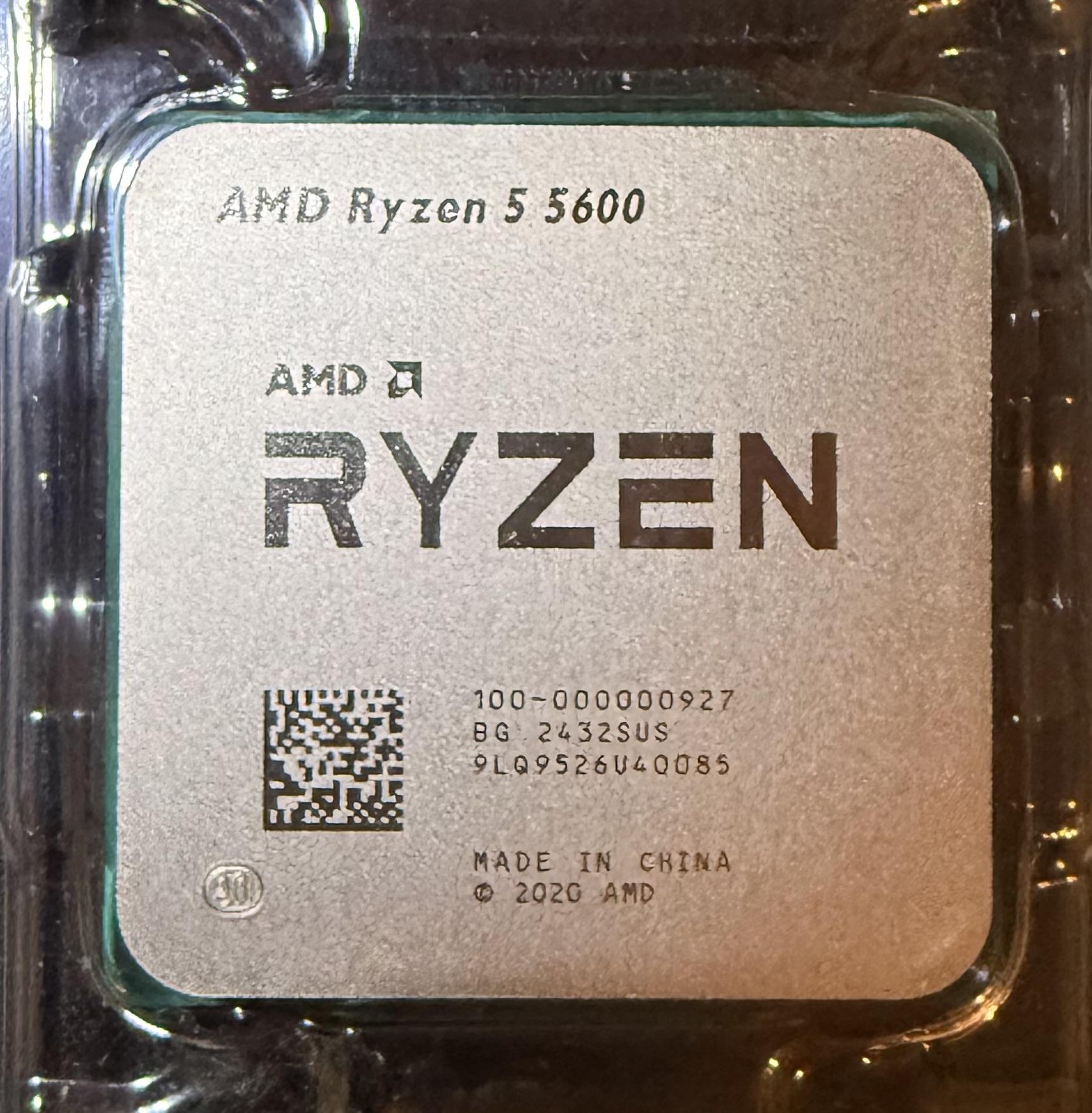 BRAND NEW RYZEN 5 5600 〰️ 6 ZEN 3 CORES 〰️ 4.4 GHz MAX CLOCK