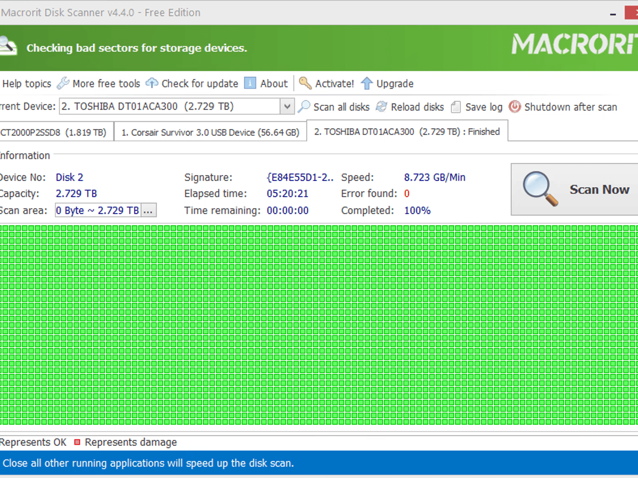 3TB Toshiba 7,200RPM Internal 3.5" Hard Drive