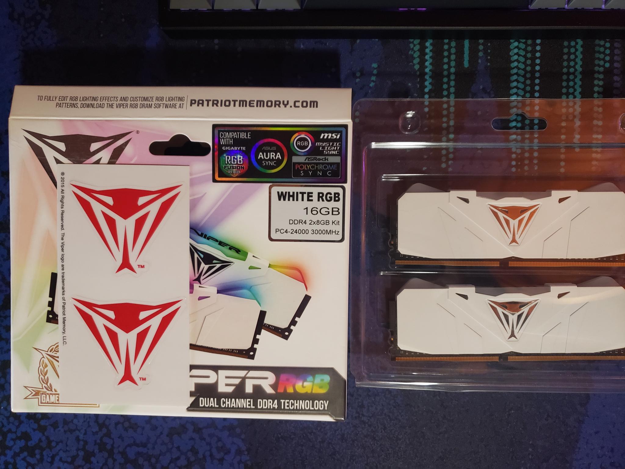Patriot Viper White DDR4 16GB 3000
