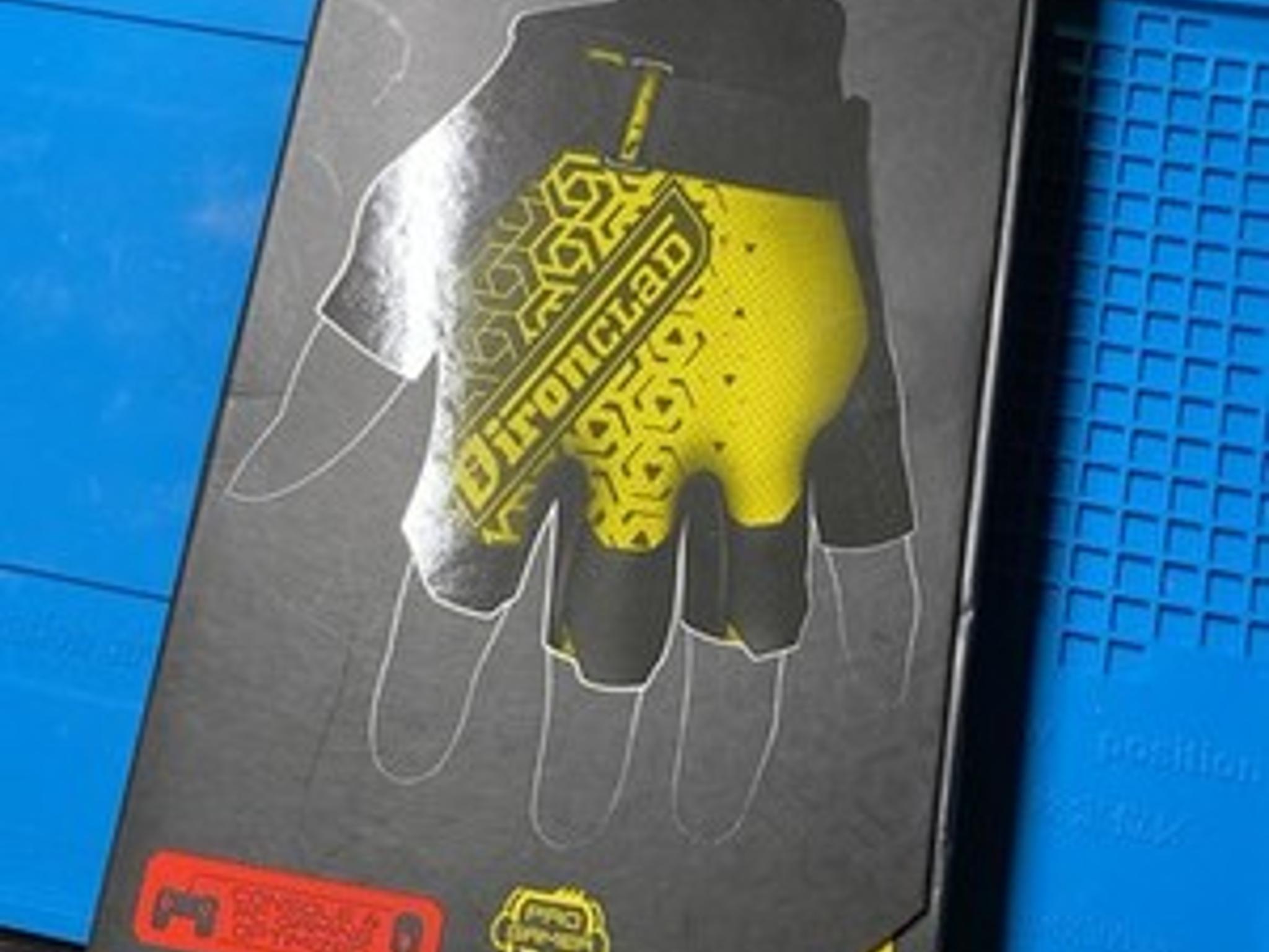 Ironclad Gaming Gloves Half Finger Coverage XL Yellow/Black Multi-Platform