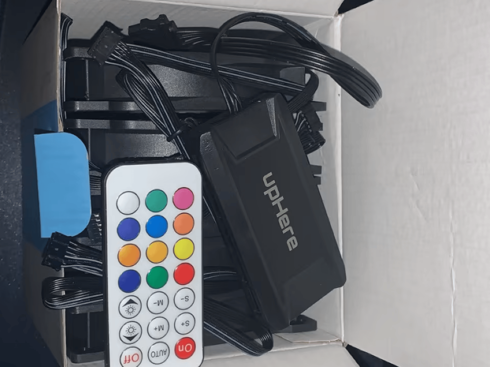 5-Pack of Black UpHere RGB Fans