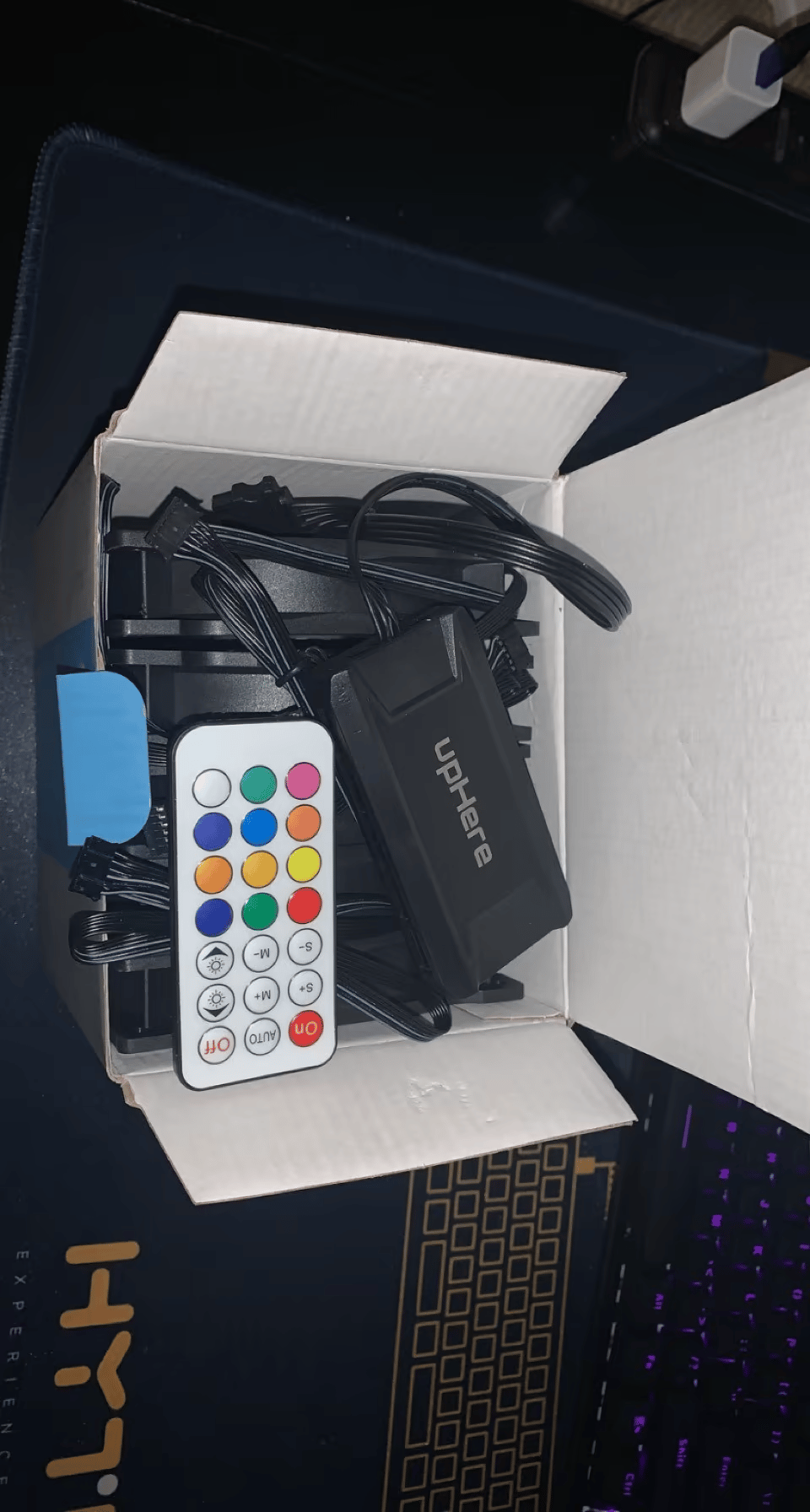 5-Pack of Black UpHere RGB Fans