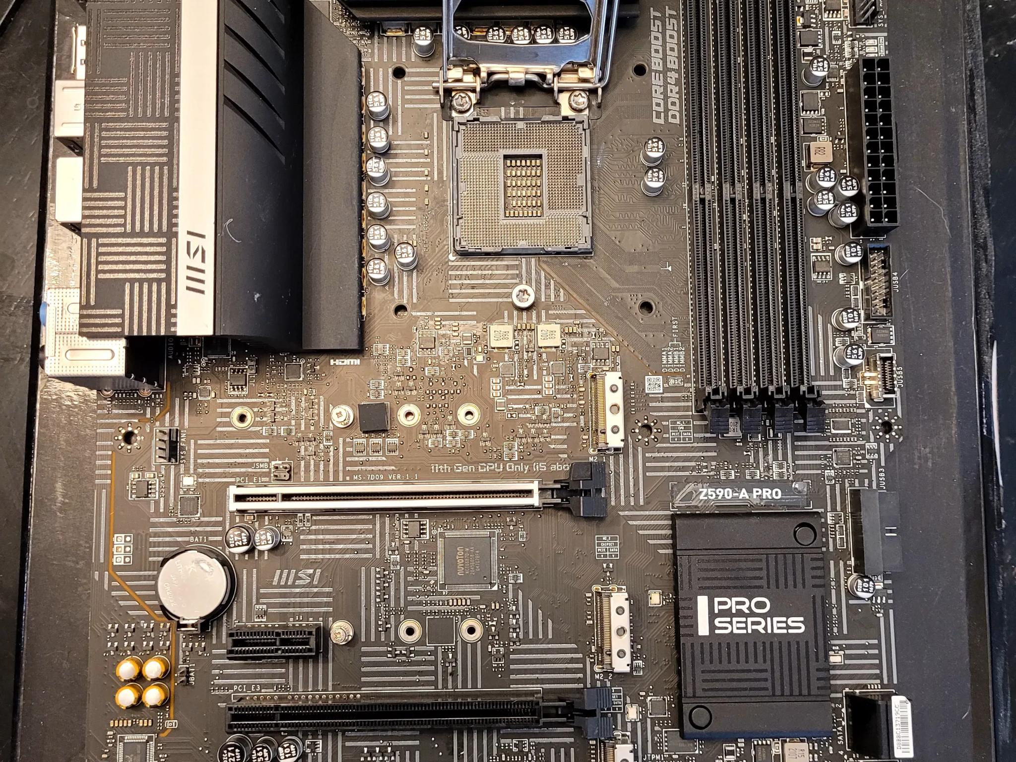 MSI Z590-A Pro **Read Description**