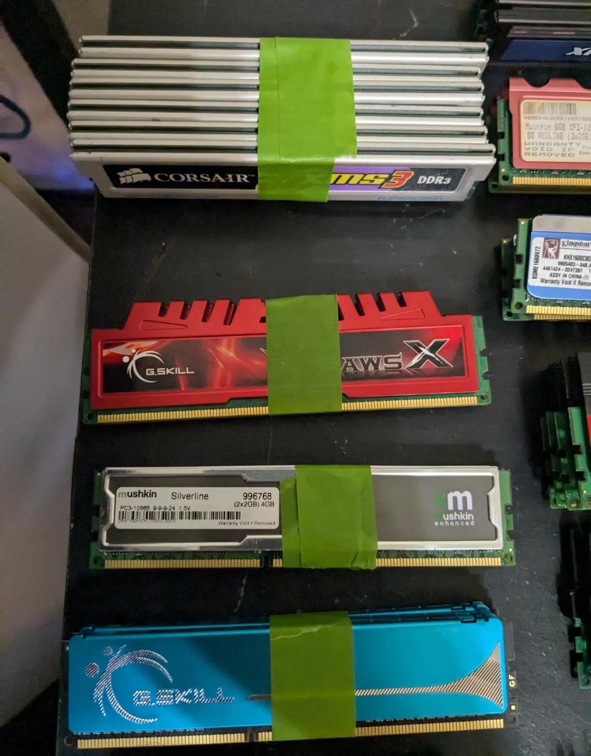 High End DDR3 Lot 2GB x 46, 92GB Corsair G.Skill Mushkin OCZ Kingston Patriot