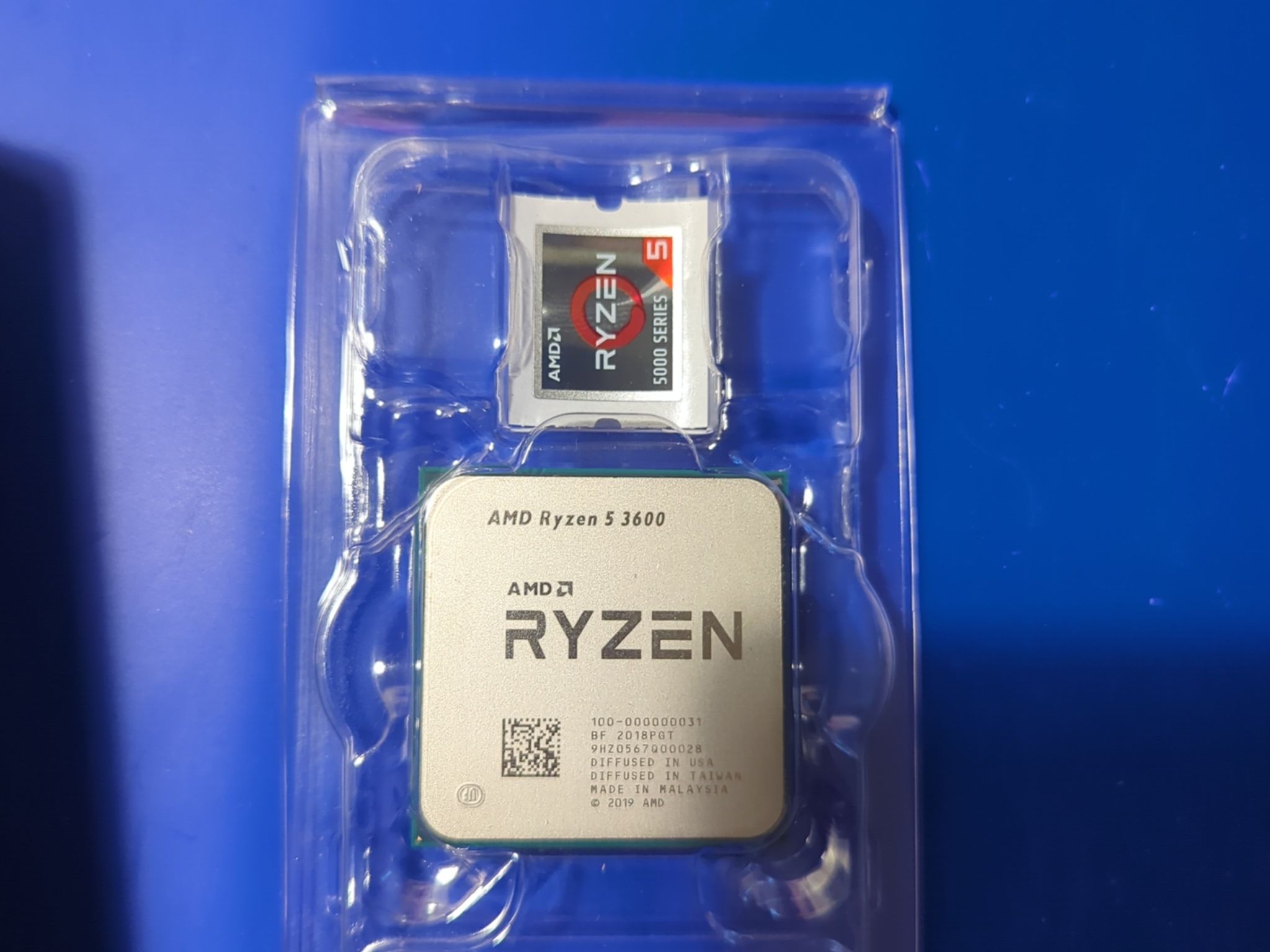 And Ryzen 5 3600 Cpu with Wraith Stealth Cooler