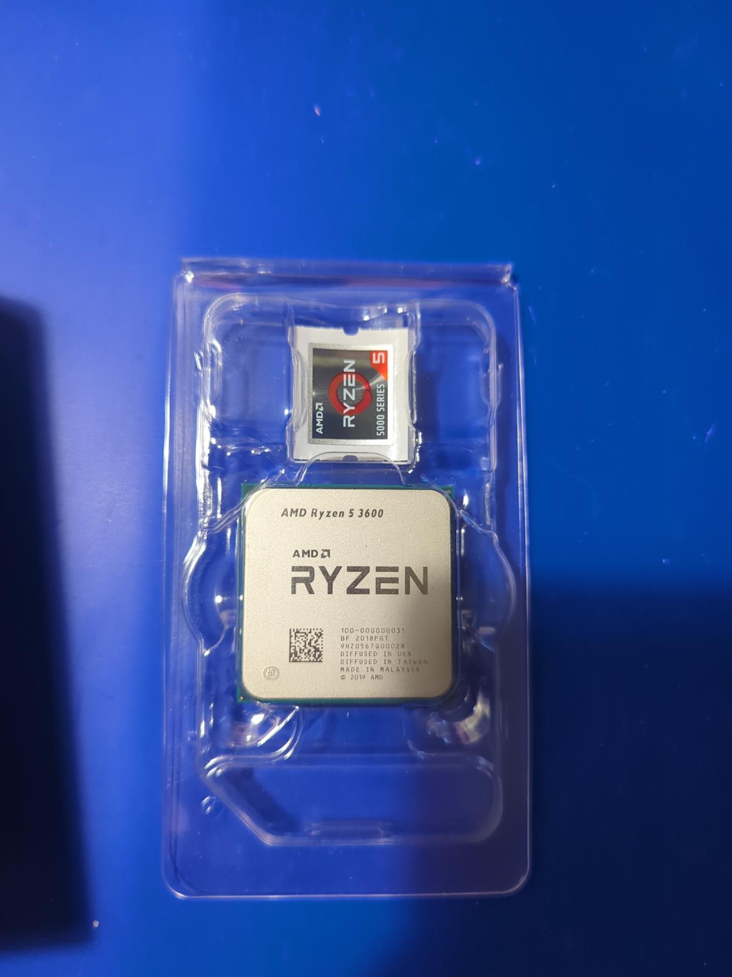 And Ryzen 5 3600 Cpu with Wraith Stealth Cooler