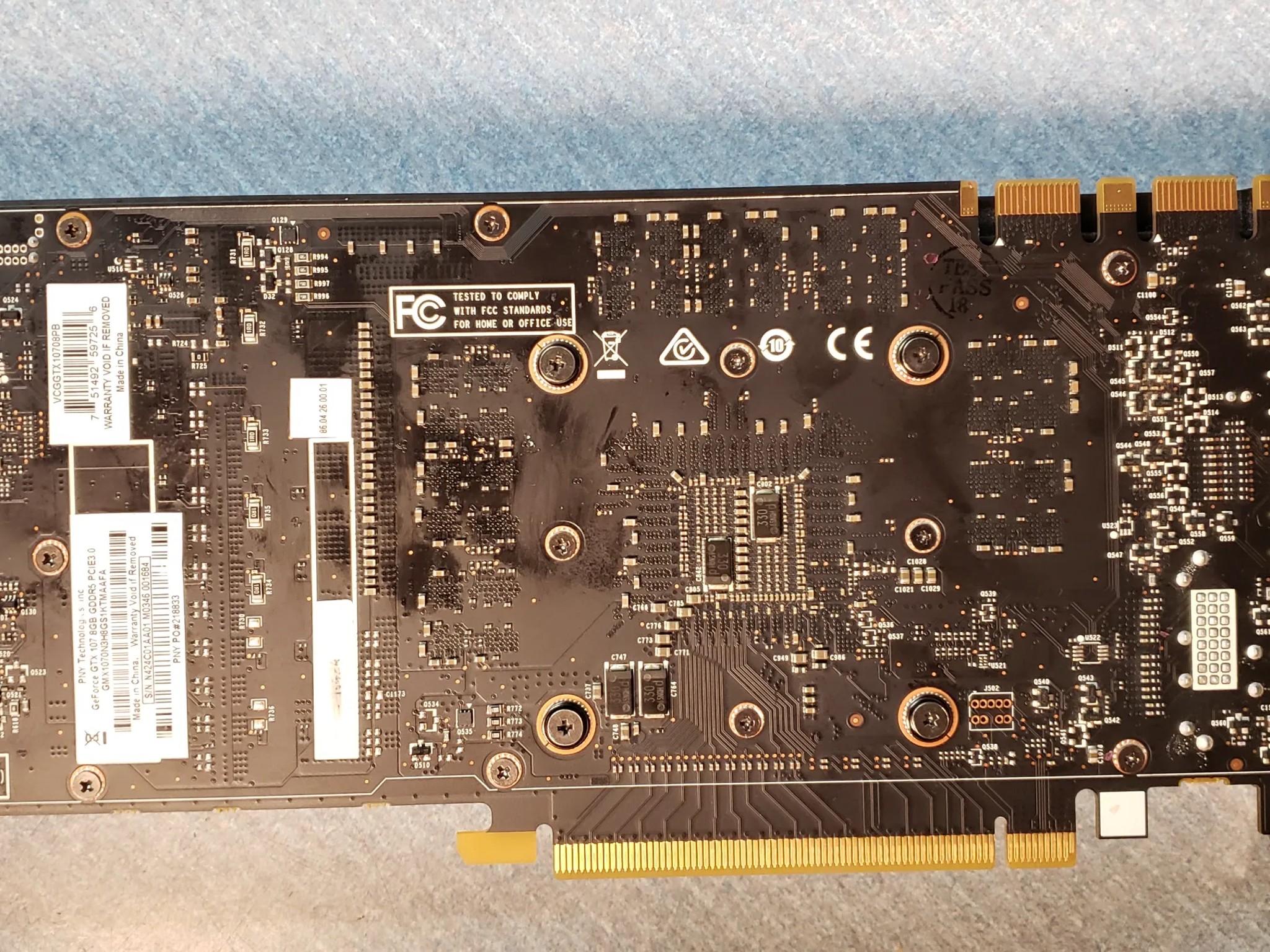 PNY GTX 1070 graphics card with 8gb memory
