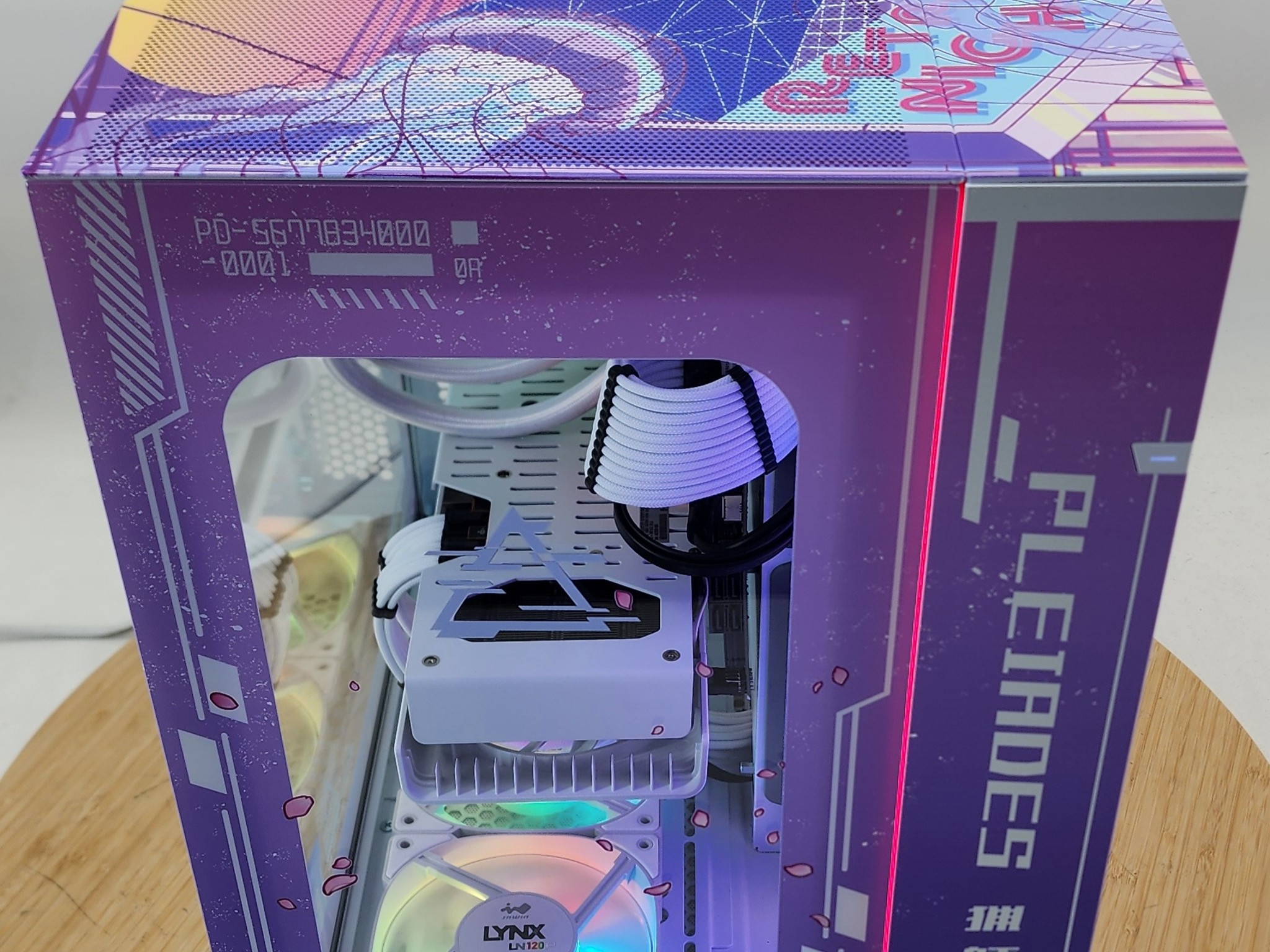Gaming PC Ryzen 7 7700 16GB RAM 1TB SSD RX 7800 XT 16GB Windows 11 PINK Computer