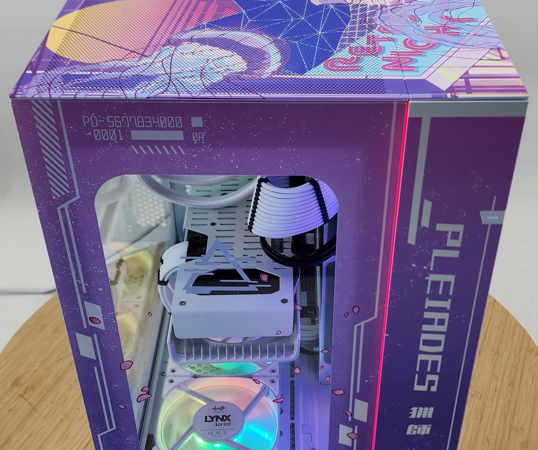 Gaming PC Ryzen 7 7700 16GB RAM 1TB SSD RX 7800 XT 16GB Windows 11 PINK Computer