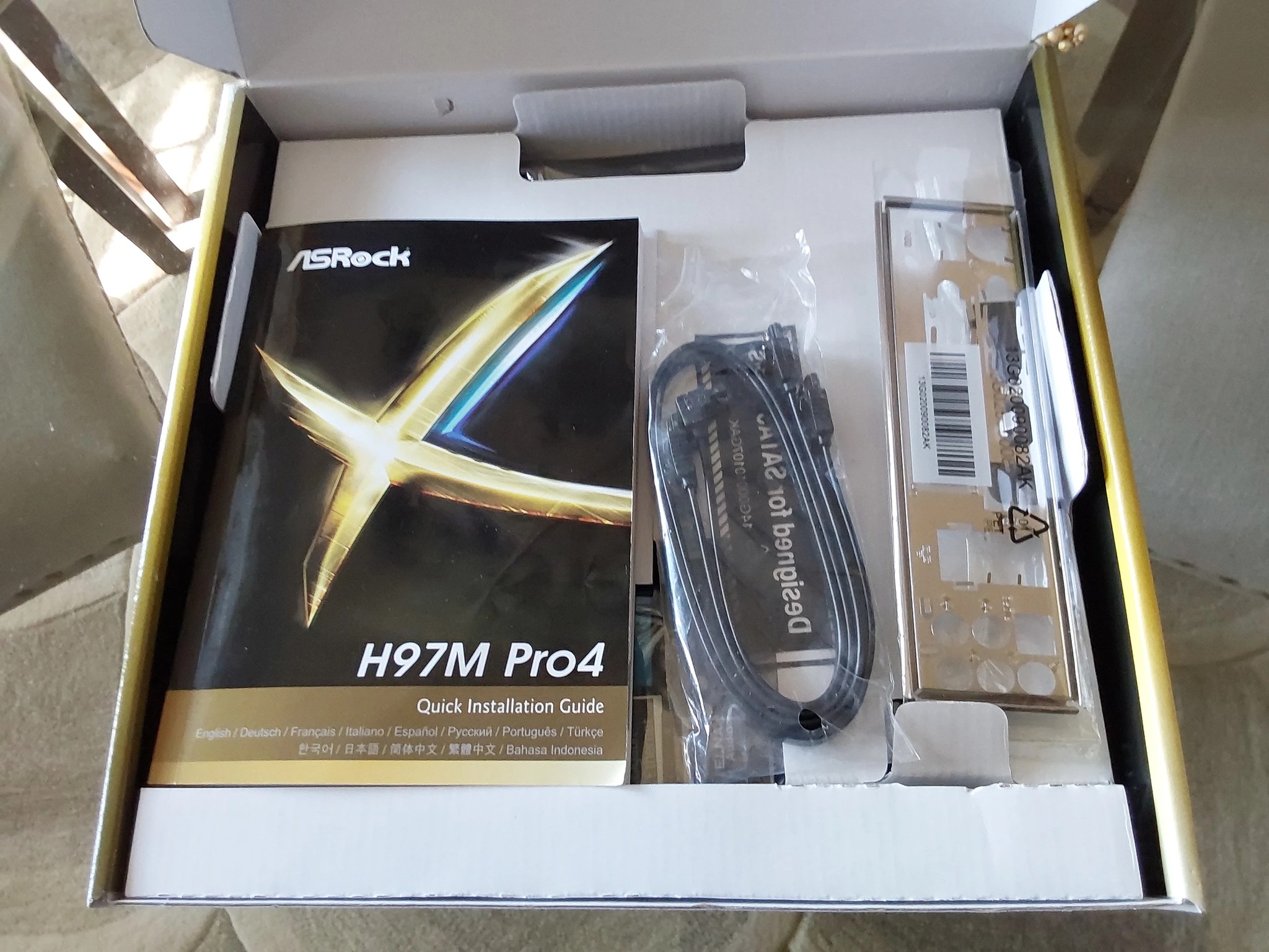 NEW ASRock Intel H97M Pro4 Motherboard, complete, sealed in original retail box