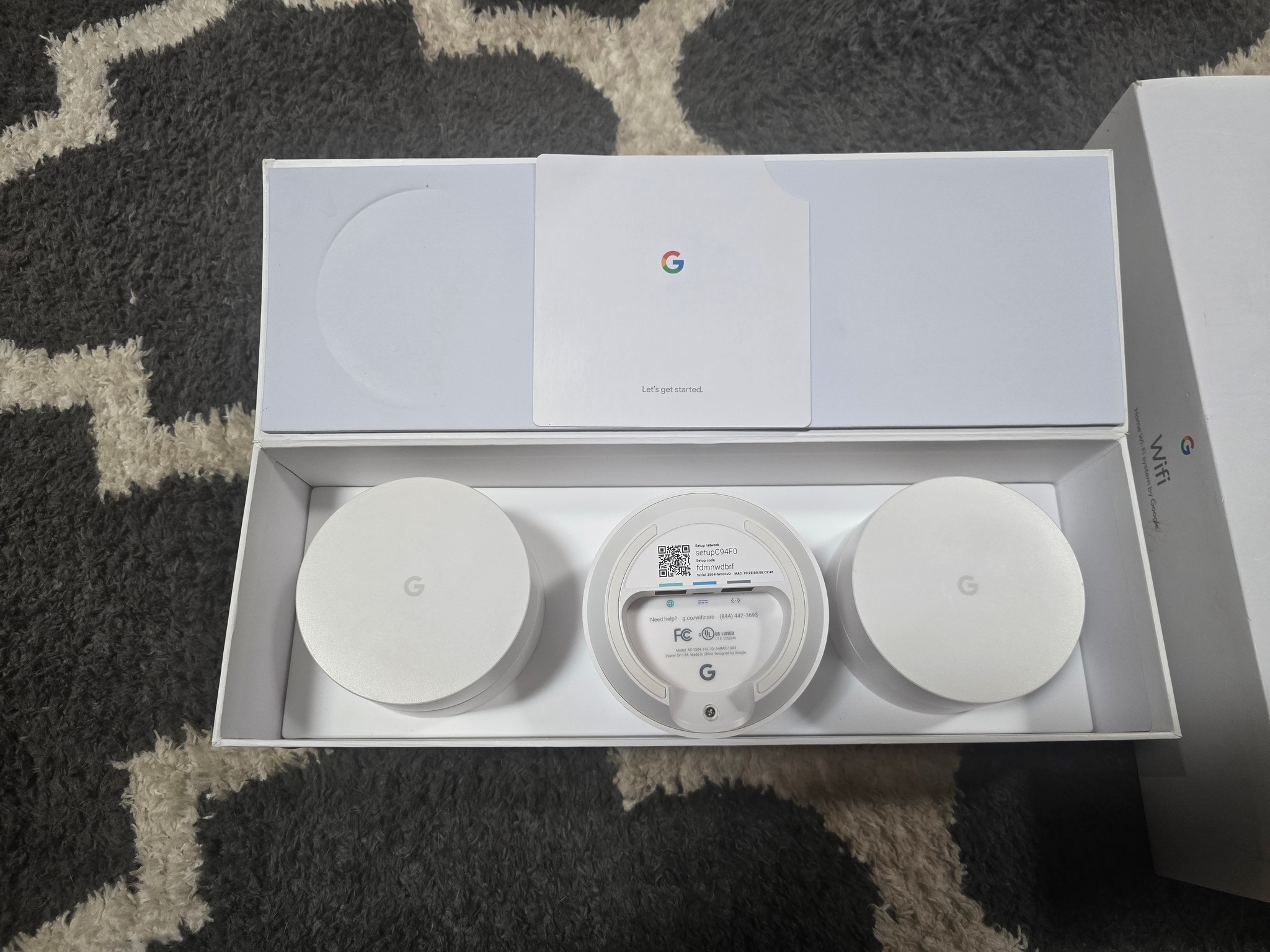 Google Wifi - AC1200 - Mesh WiFi System - Wifi Router - 4500 Sq Ft Coverage - 3 pack