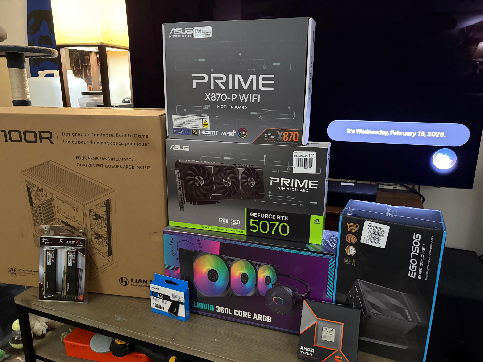 RTX 5070 | Ryzen 9600X | 32GB DDR5 | 1TB NVMe | ASUS PRIME ecosystem build