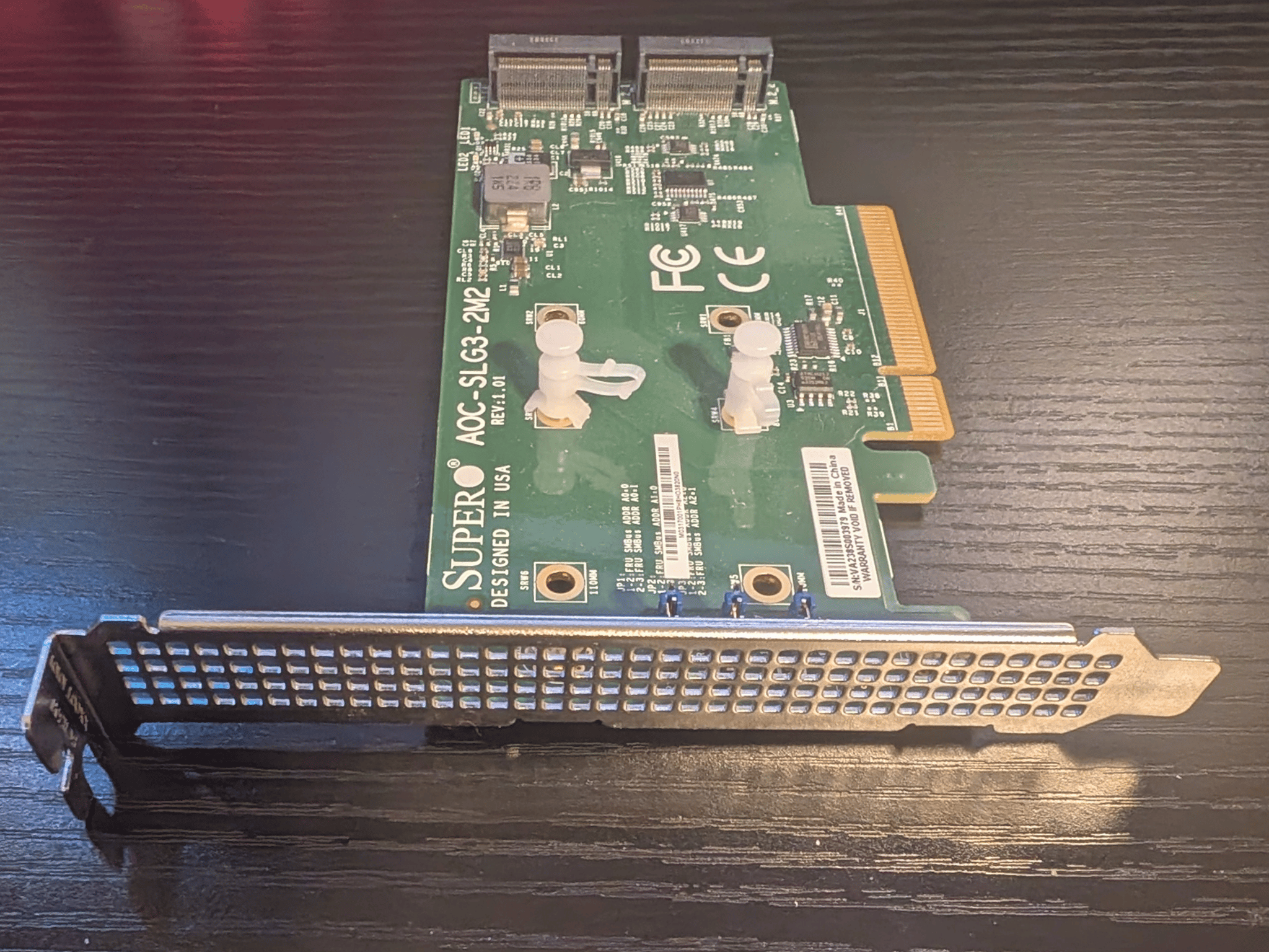 Supermicro AOC-SLG3-2M2 M.2 SSD Expansion Card