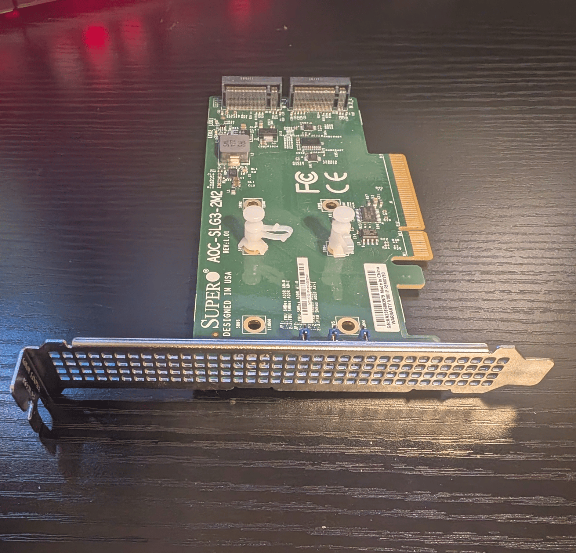 Supermicro AOC-SLG3-2M2 M.2 SSD Expansion Card