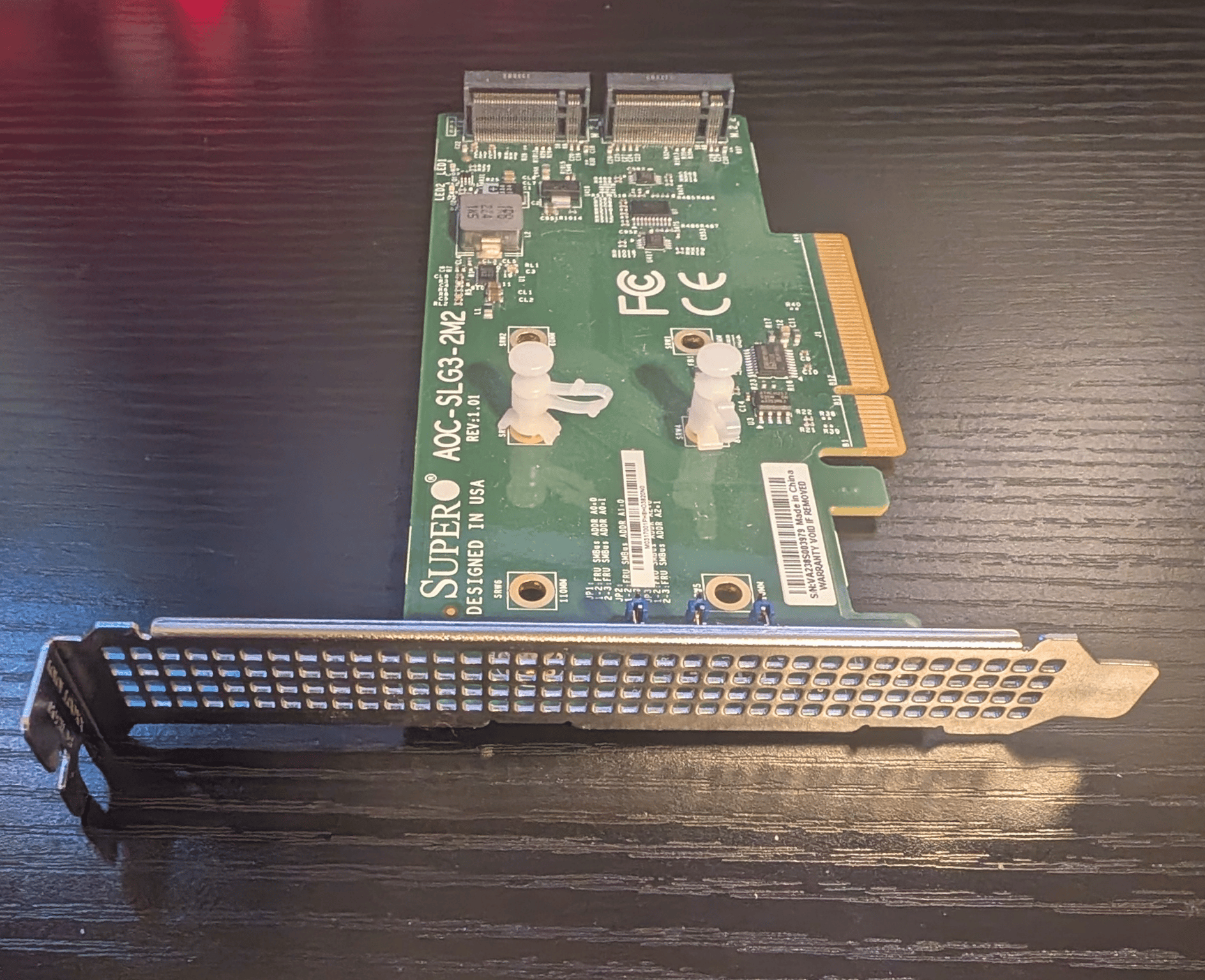 Supermicro AOC-SLG3-2M2 M.2 SSD Expansion Card