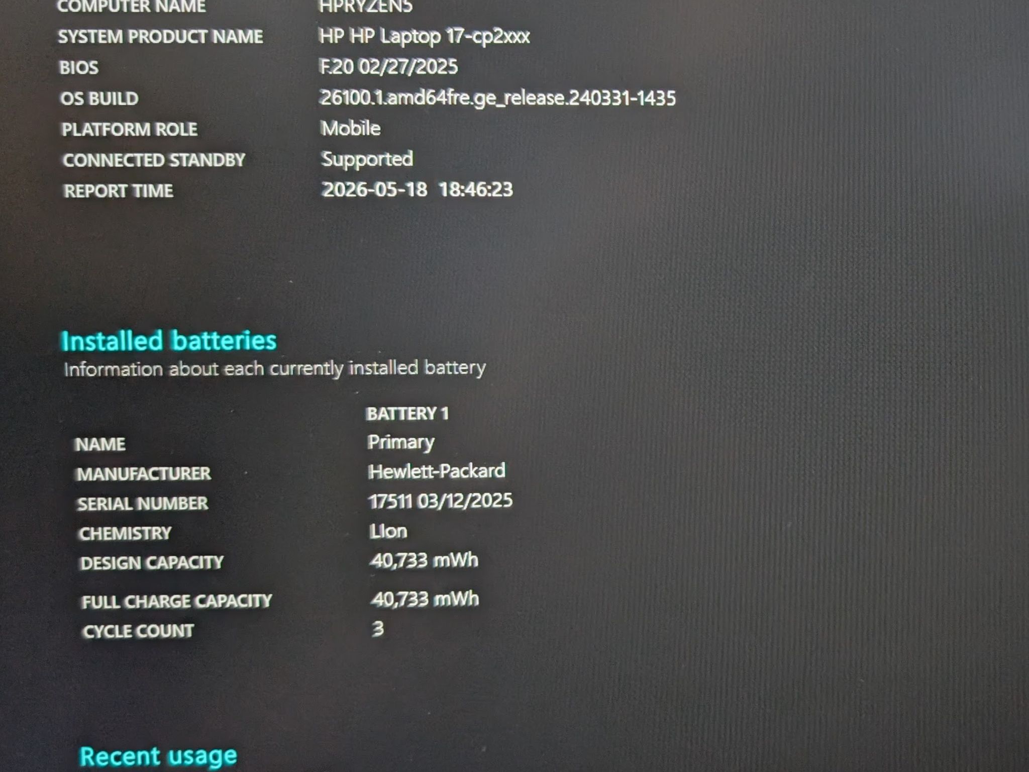 HP 17.3" Laptop 17-cp2025dx – Ryzen 5, 8GB RAM, 512GB SSD, Windows 11