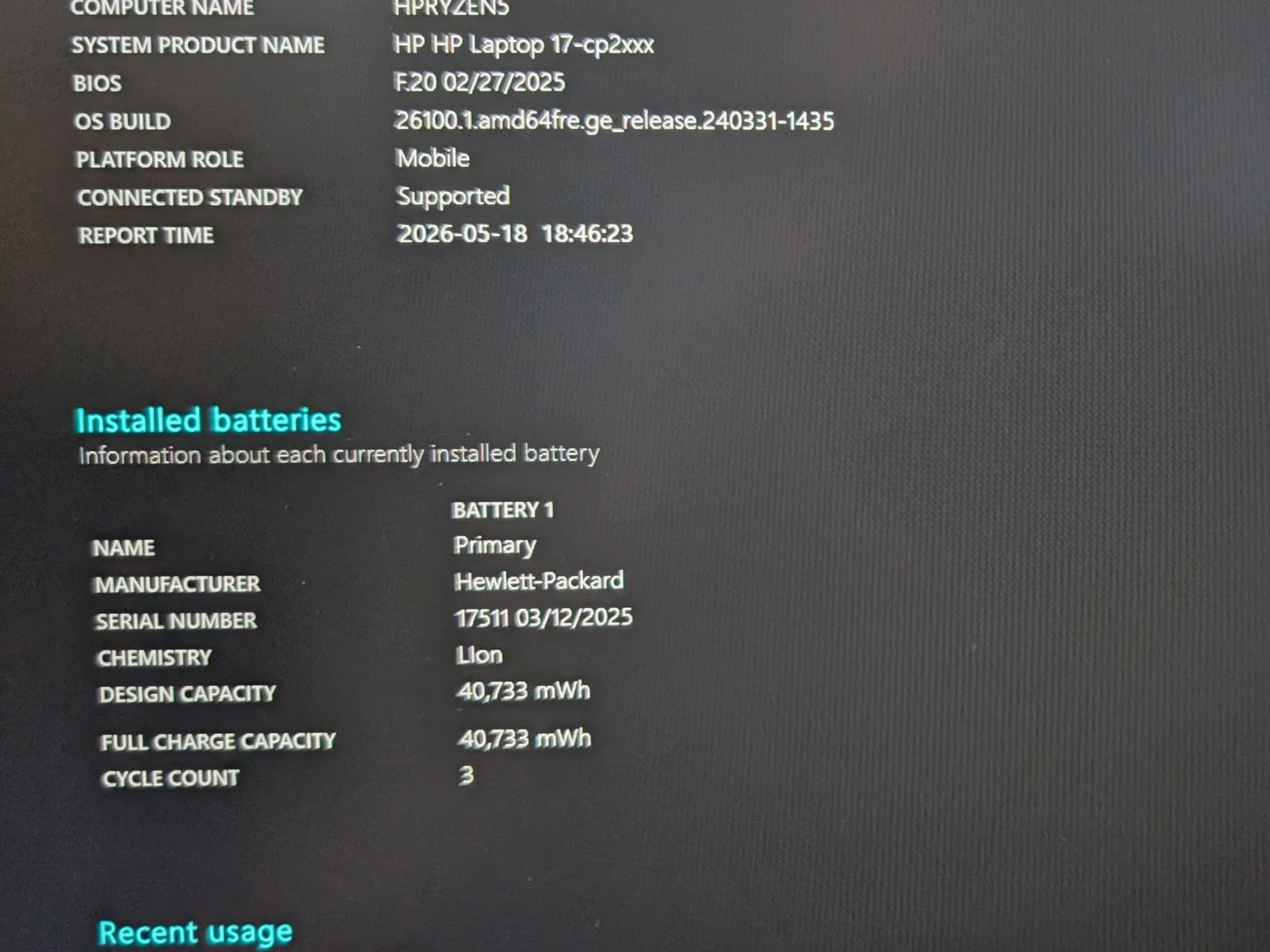 HP 17.3" Laptop 17-cp2025dx – Ryzen 5, 8GB RAM, 512GB SSD, Windows 11