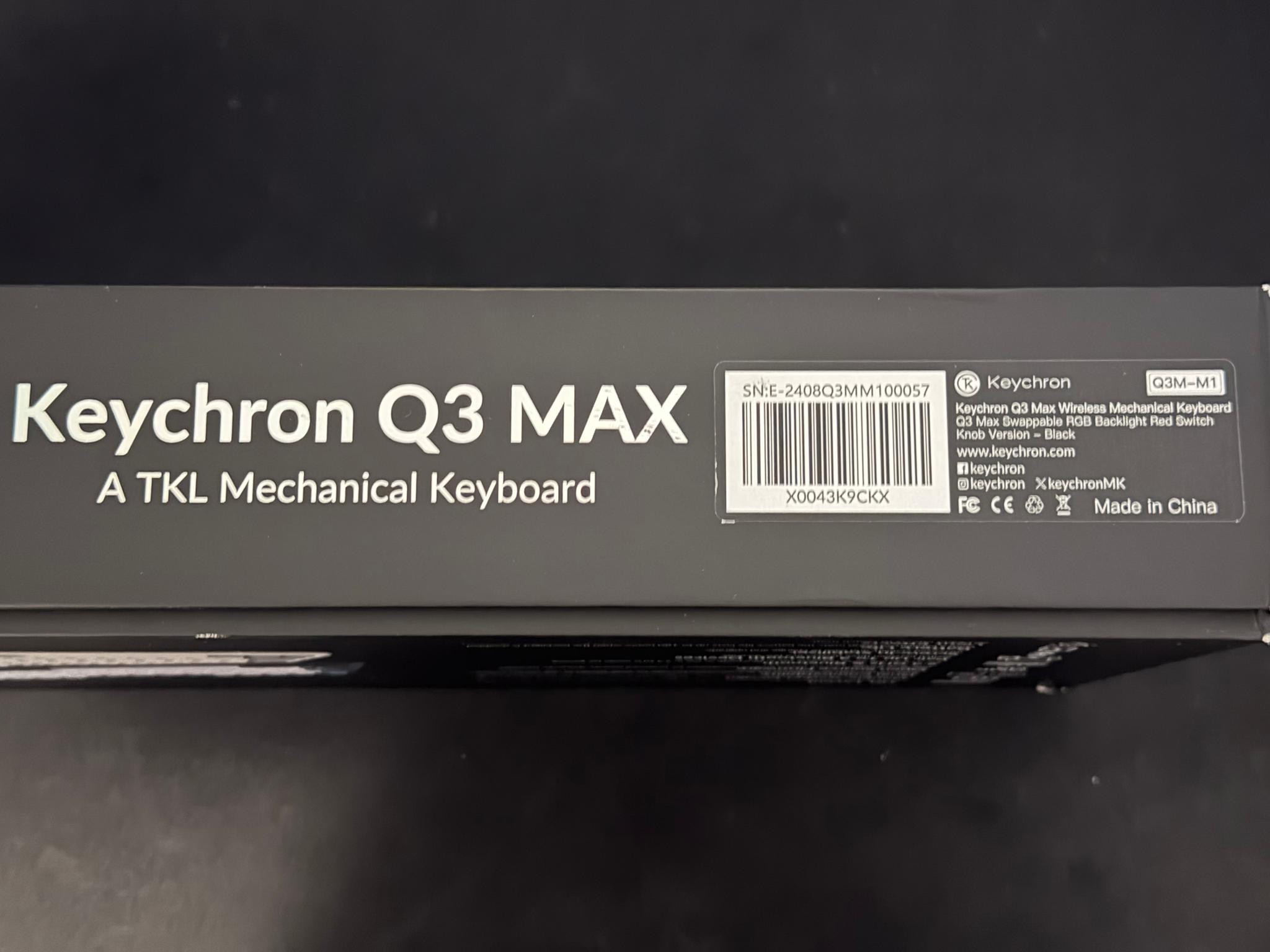 Keychron Q3 Max Wireless RBG Mechanical Keyboard