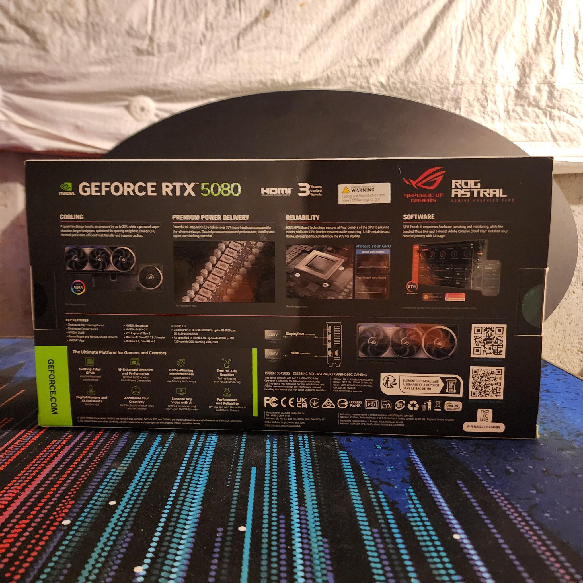 ASUS ROG Astral GeForce RTX 5080 16GB GDDR7 OC Edition