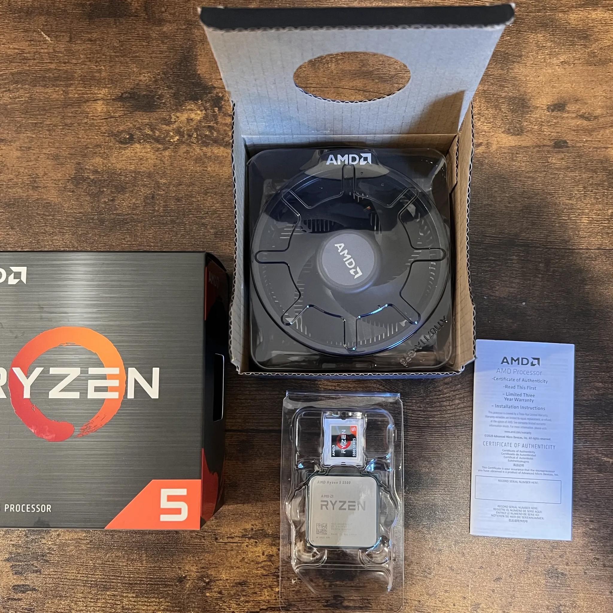 AMD Ryzen 5 5500 Cezanne 3.6GHz 6-Core AM4 Boxed Processor - Wraith Stealth Cooler Included
