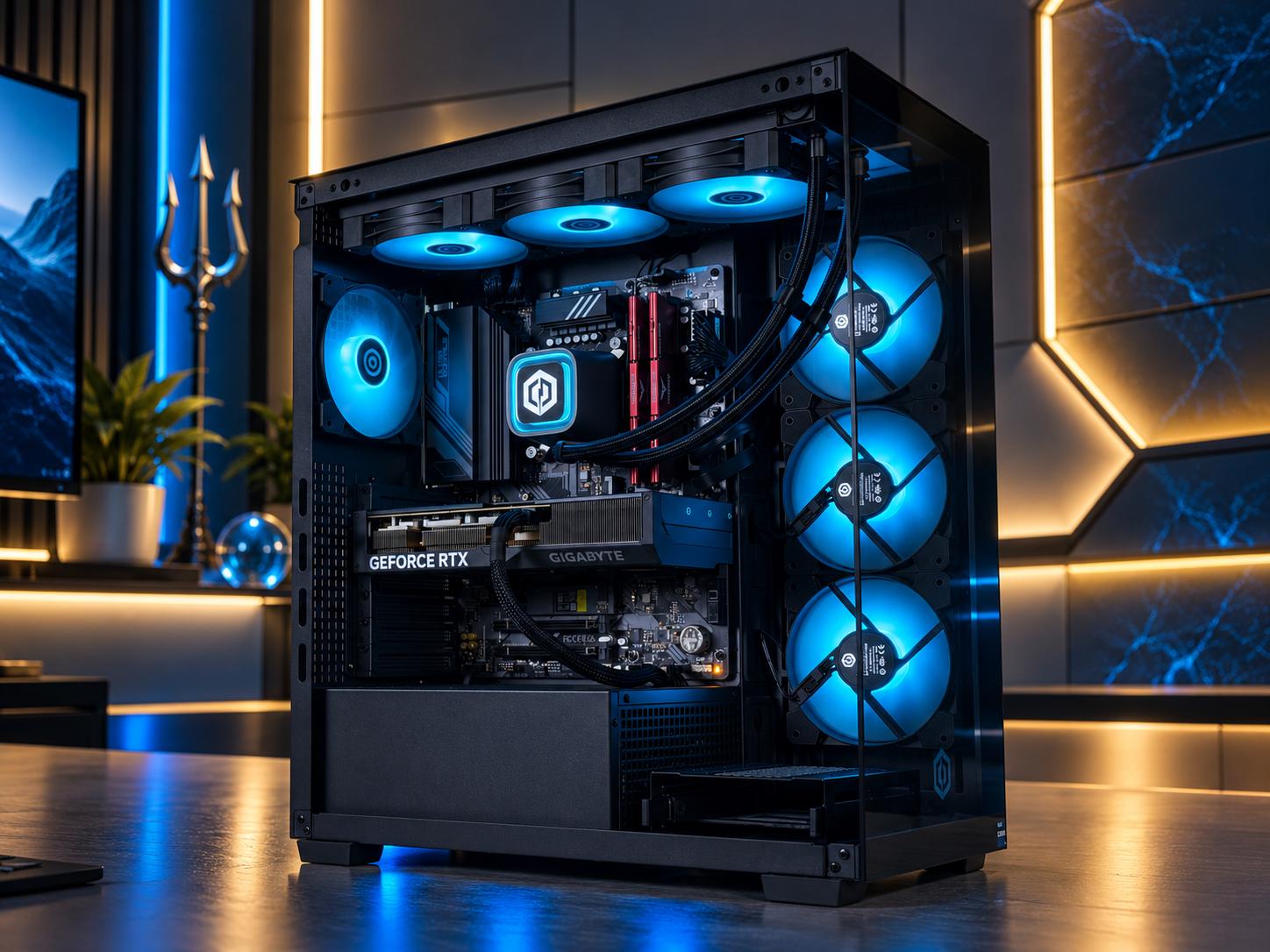 🔱 🌊POSEIDON Gaming PC | RTX 4070 Super | i9-14900KF | 32GB DDR5 | 1TB NVME | WiFi+BT | FREE SHIP