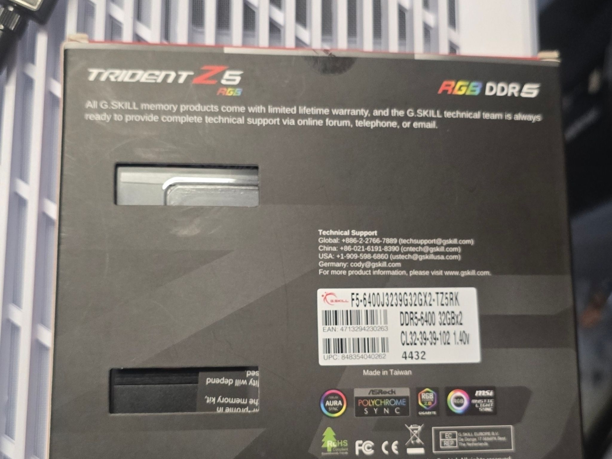 G.Skill Trident Z5 Neo RGB 64GB DDR5-6000 (2x32GB)