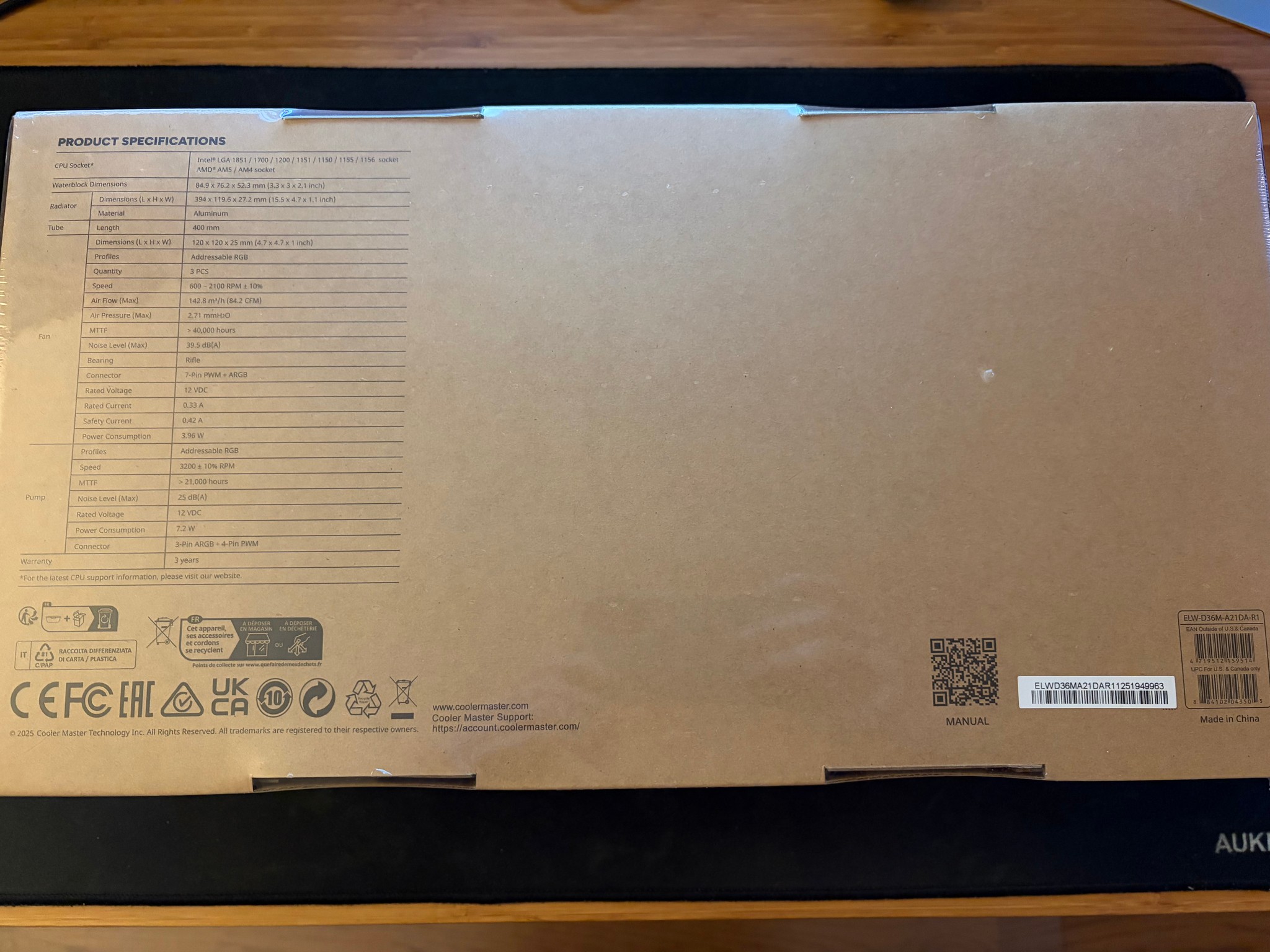 Cooler Master 360 Elite Liquid CPU Liquid Cooler