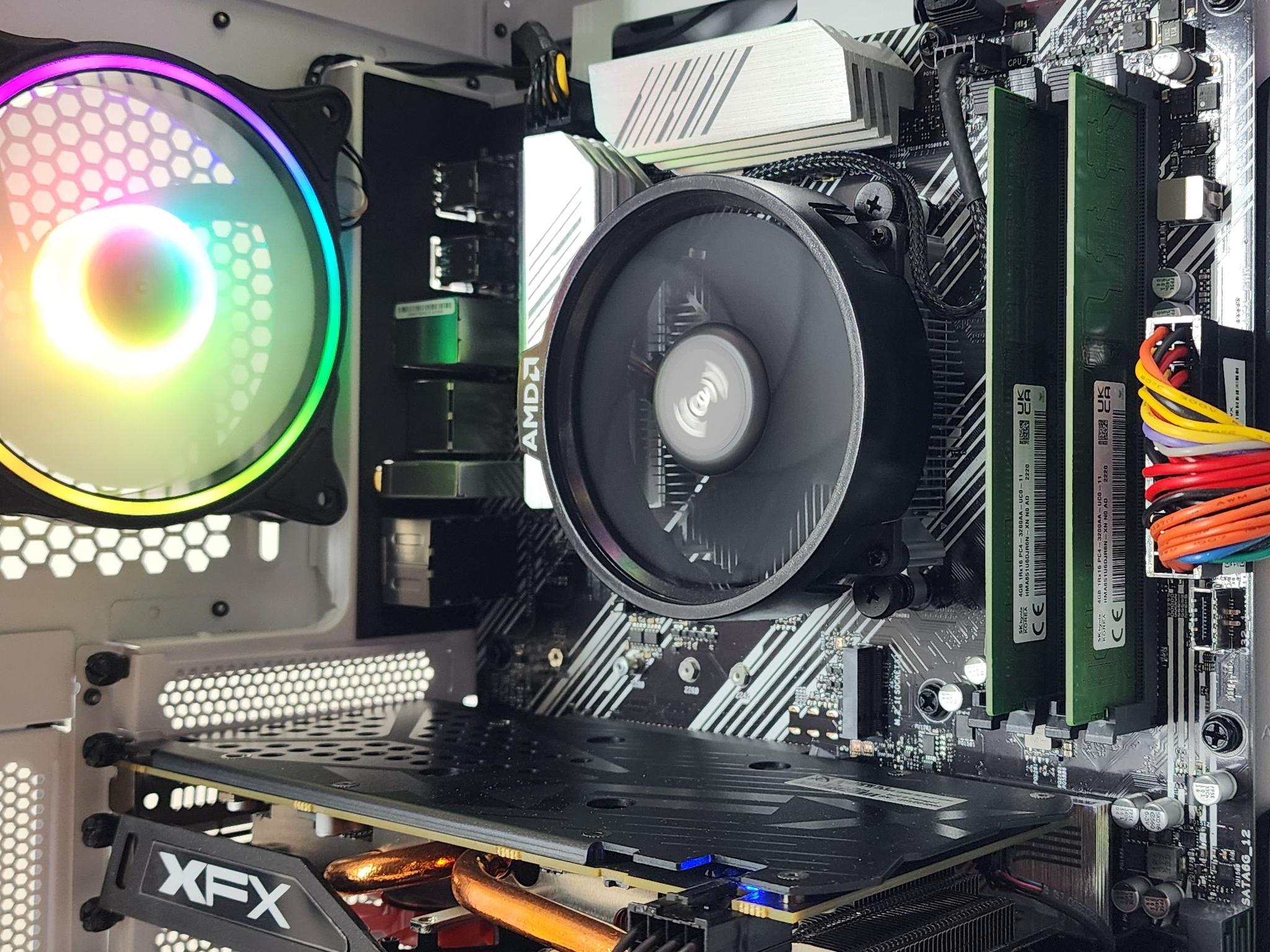 Gaming PC Ryzen 3 4100 8GB RAM 256GB SSD+1TB HDD RX 570 8GB Windows 11 Computer