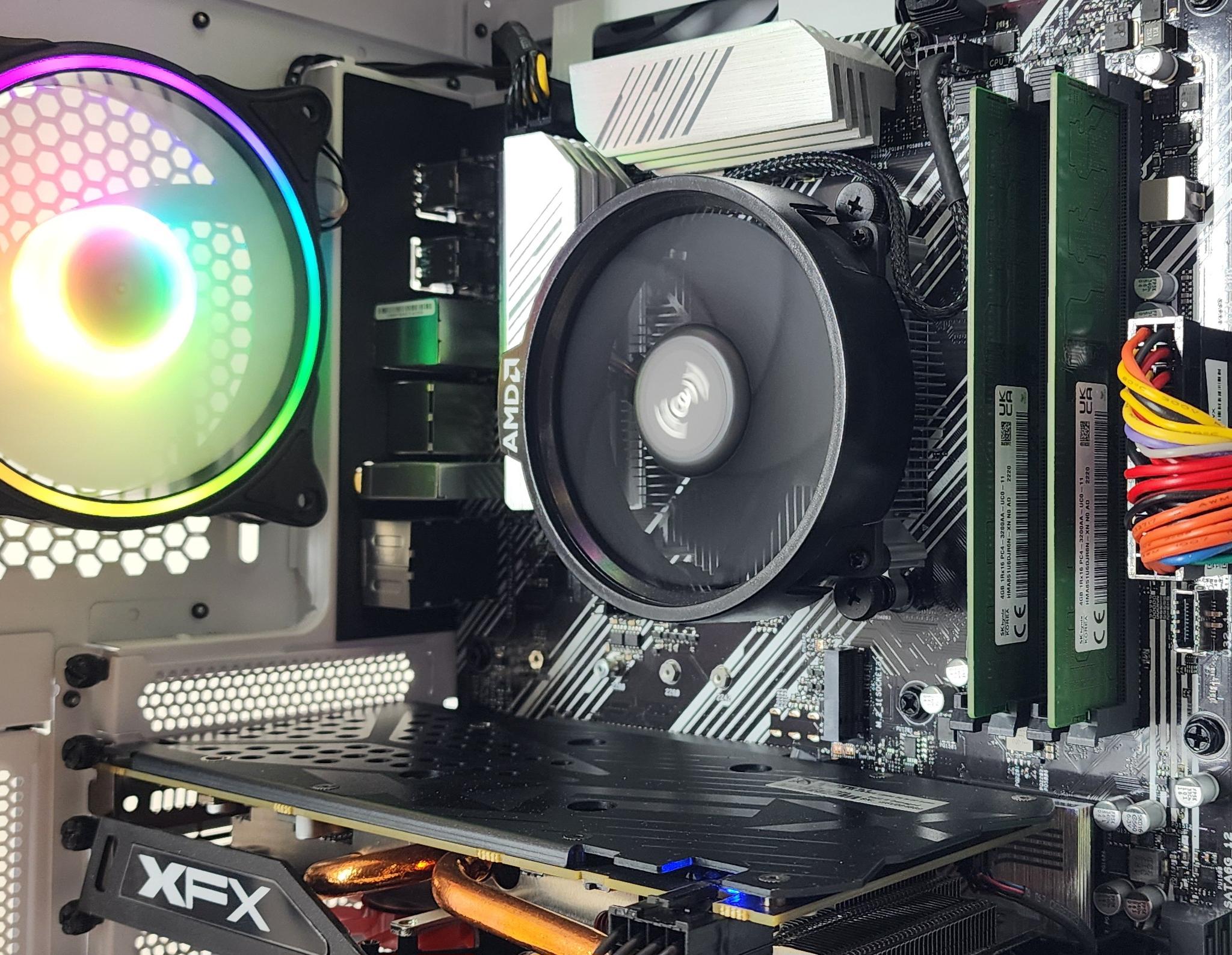 Gaming PC Ryzen 3 4100 8GB RAM 256GB SSD+1TB HDD RX 570 8GB Windows 11 Computer