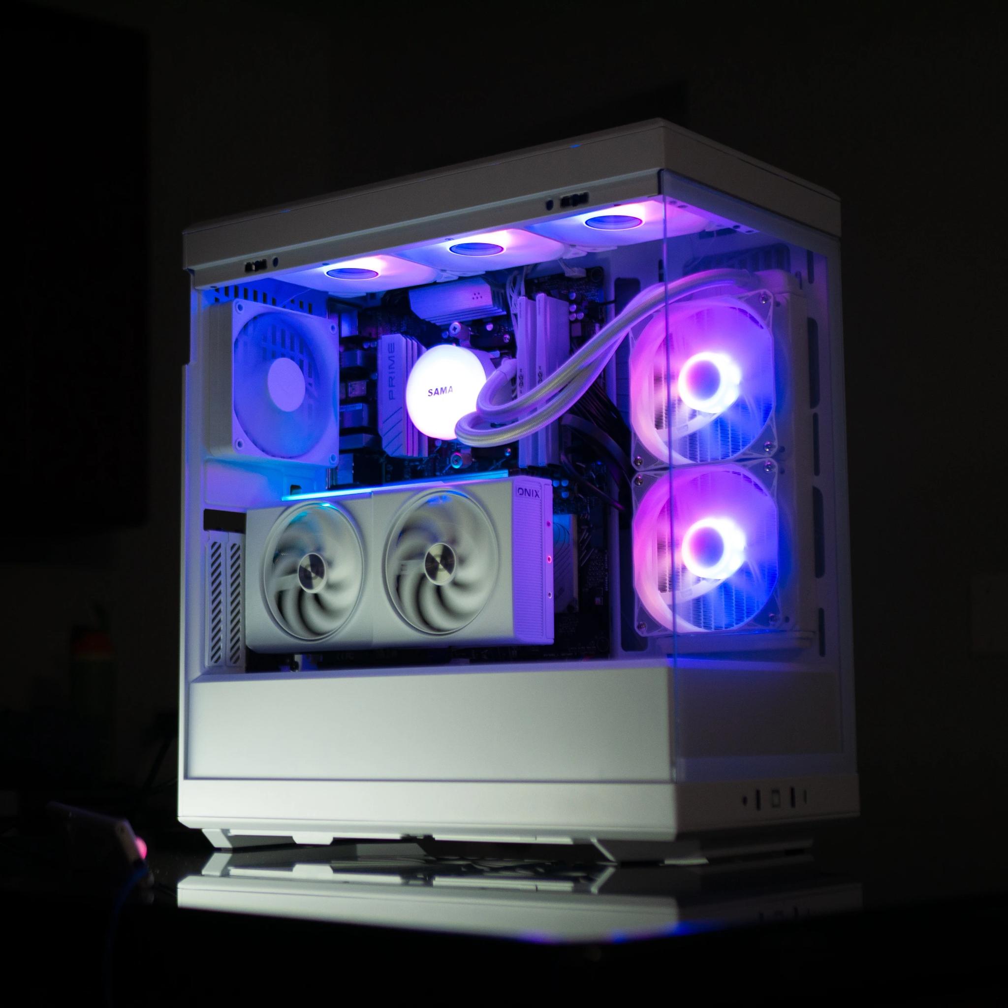 ARC B580 - AM5 Ryzen 7600x - 32gb DDR5 6000 - 1TB NVME - 240MM AIO - White Gaming PC