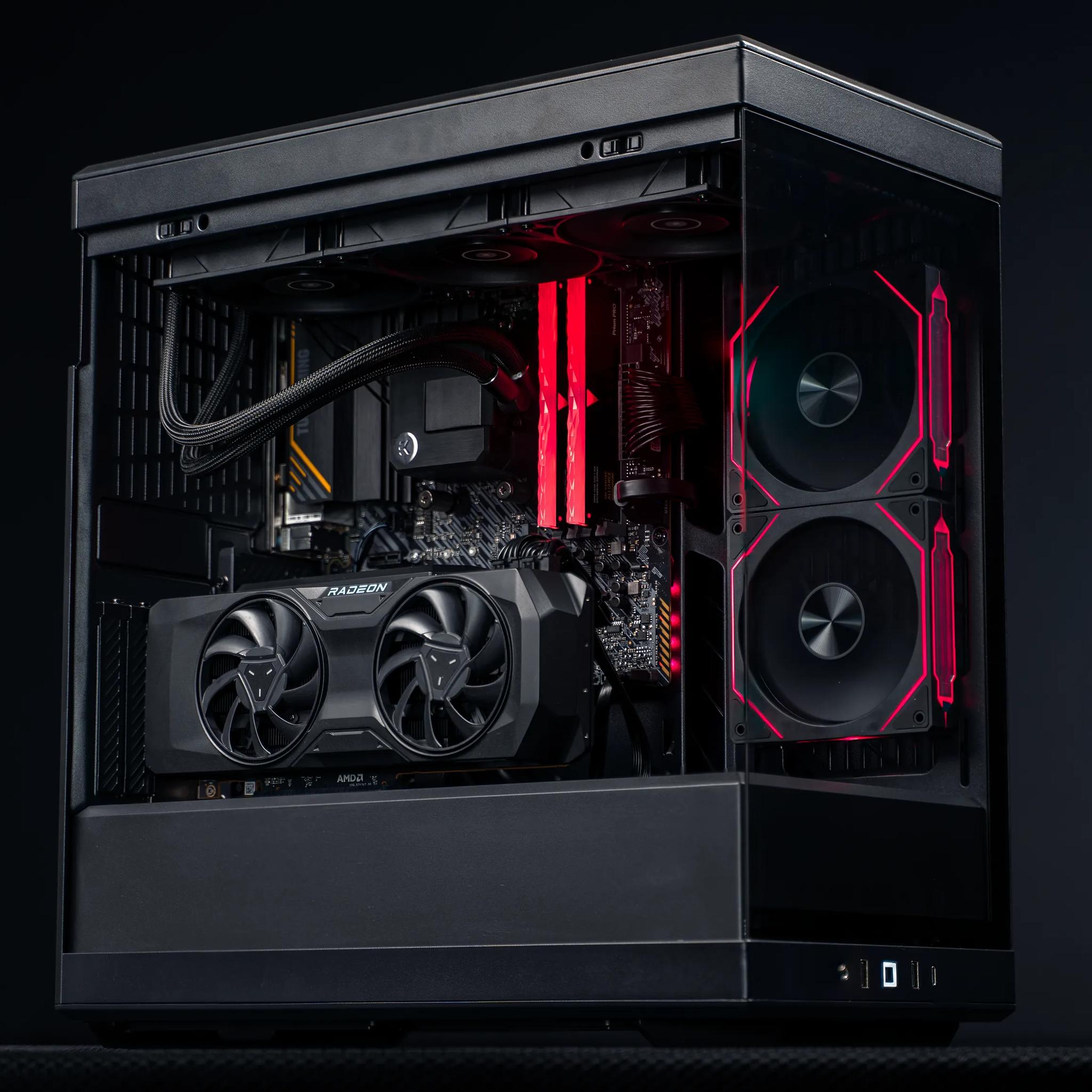 “Predark-OC” RX 7800 XT Ryzen 7 32GB Windows 11 Pro 2TB Workstation Gaming PC