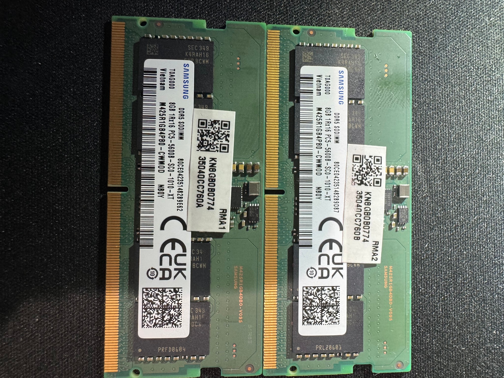 Samsung 16GB (2x8GB) DDR5 5600MHz SODIMM Laptop RAM