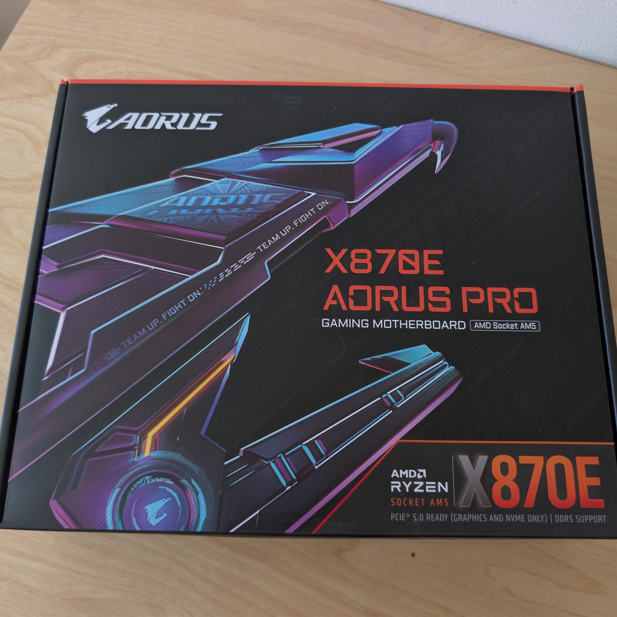 Brand New Gigabyte X870E AORUS PRO | AM5 | DDR5 | PCIe 5.0 | WiFi 7 | USB4 | Ryzen 9000 Ready